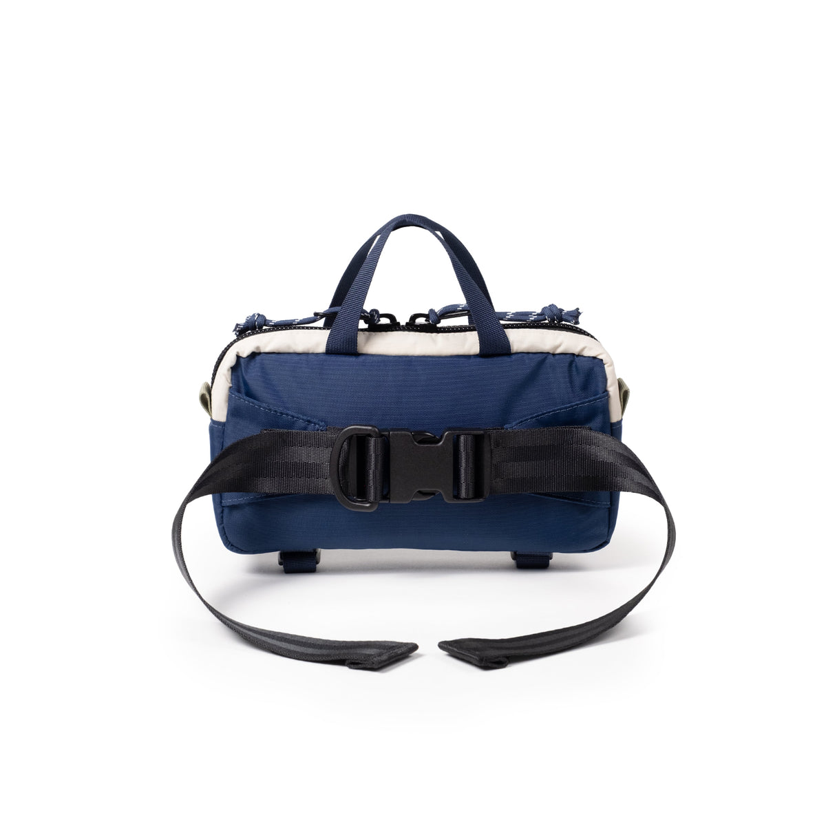 Topo Designs Mini Quick Pack Shoulder / Waist / Sling Bag in Forest Bone White — back view