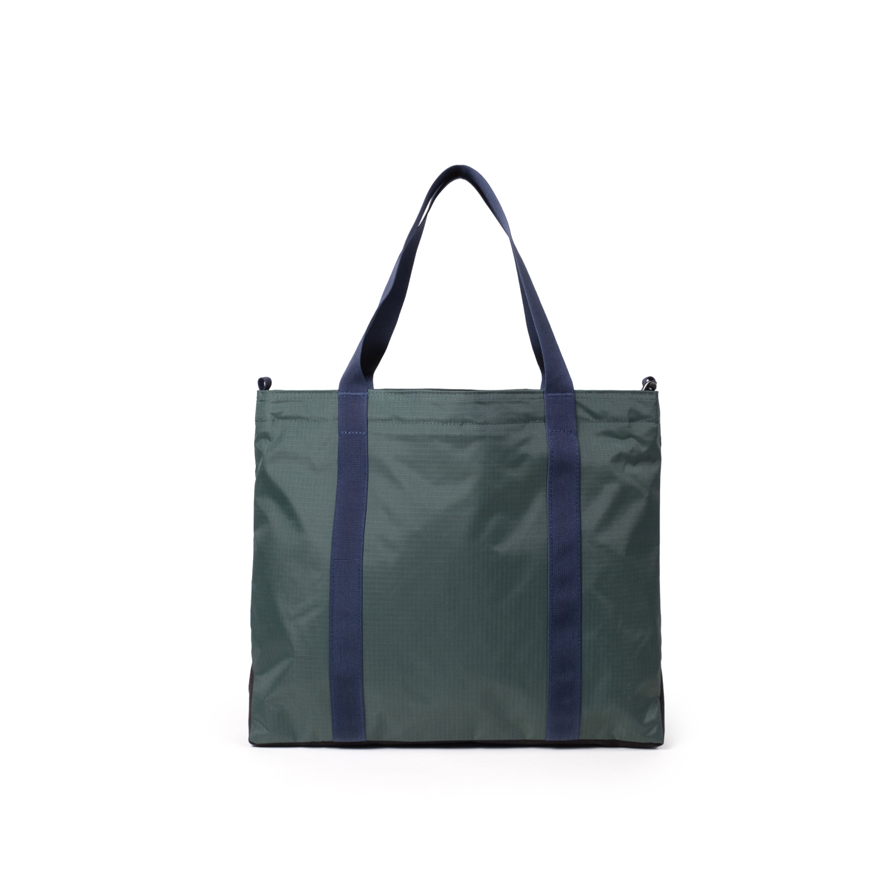 Topo Designs Mountain Essential Tote in Forest Bone White — back view # color_Forest Bone White