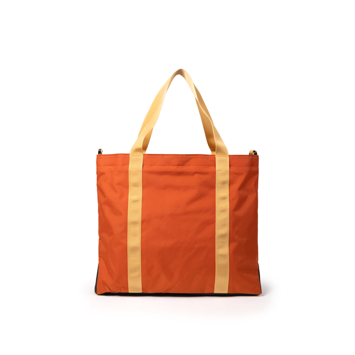 Topo Designs Mountain Essential Tote in Woodland Terracotta — back view # color_Woodland Terracotta