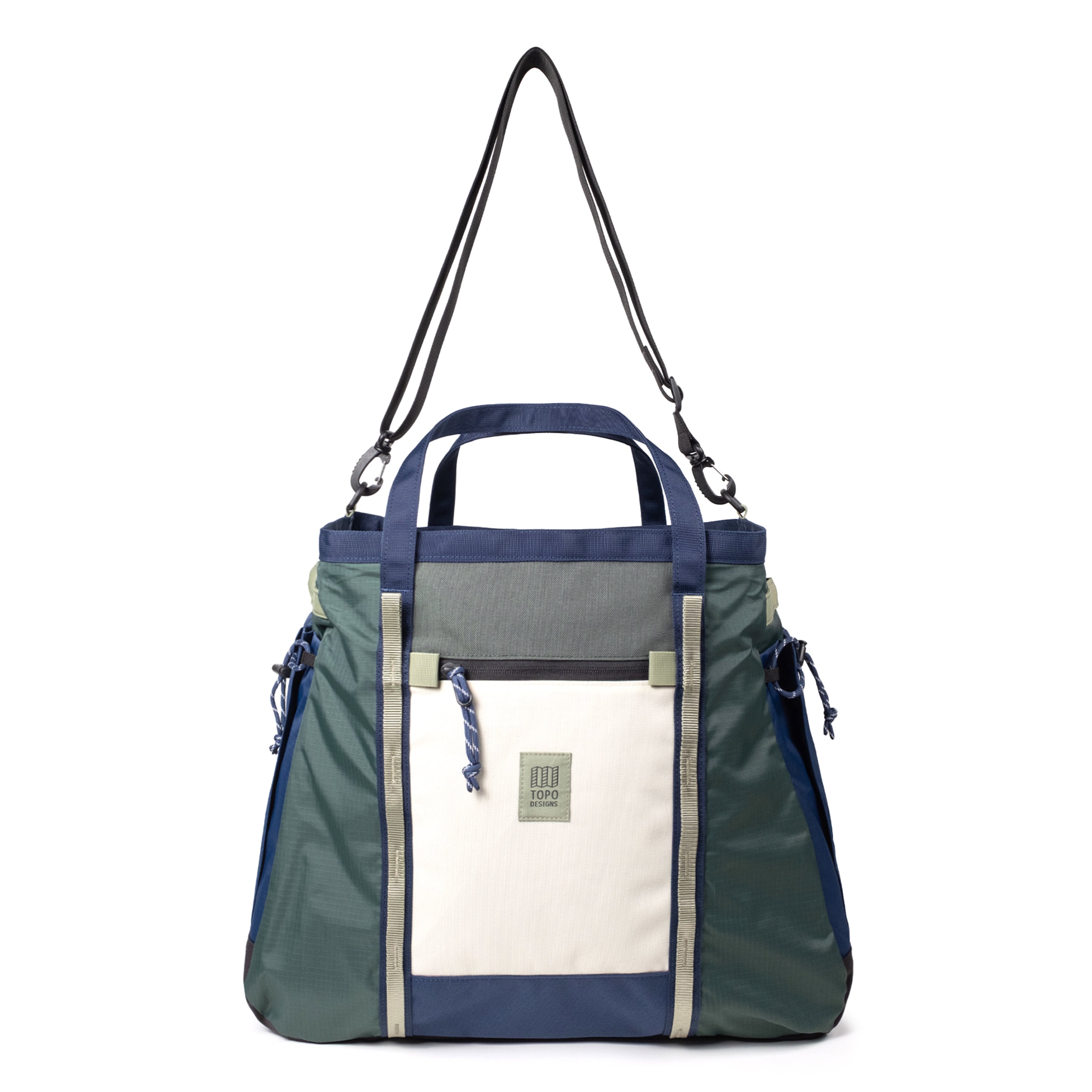 Topo Designs Mountain Gear Bag in Forest Bone White — front view # color_Forest Bone White