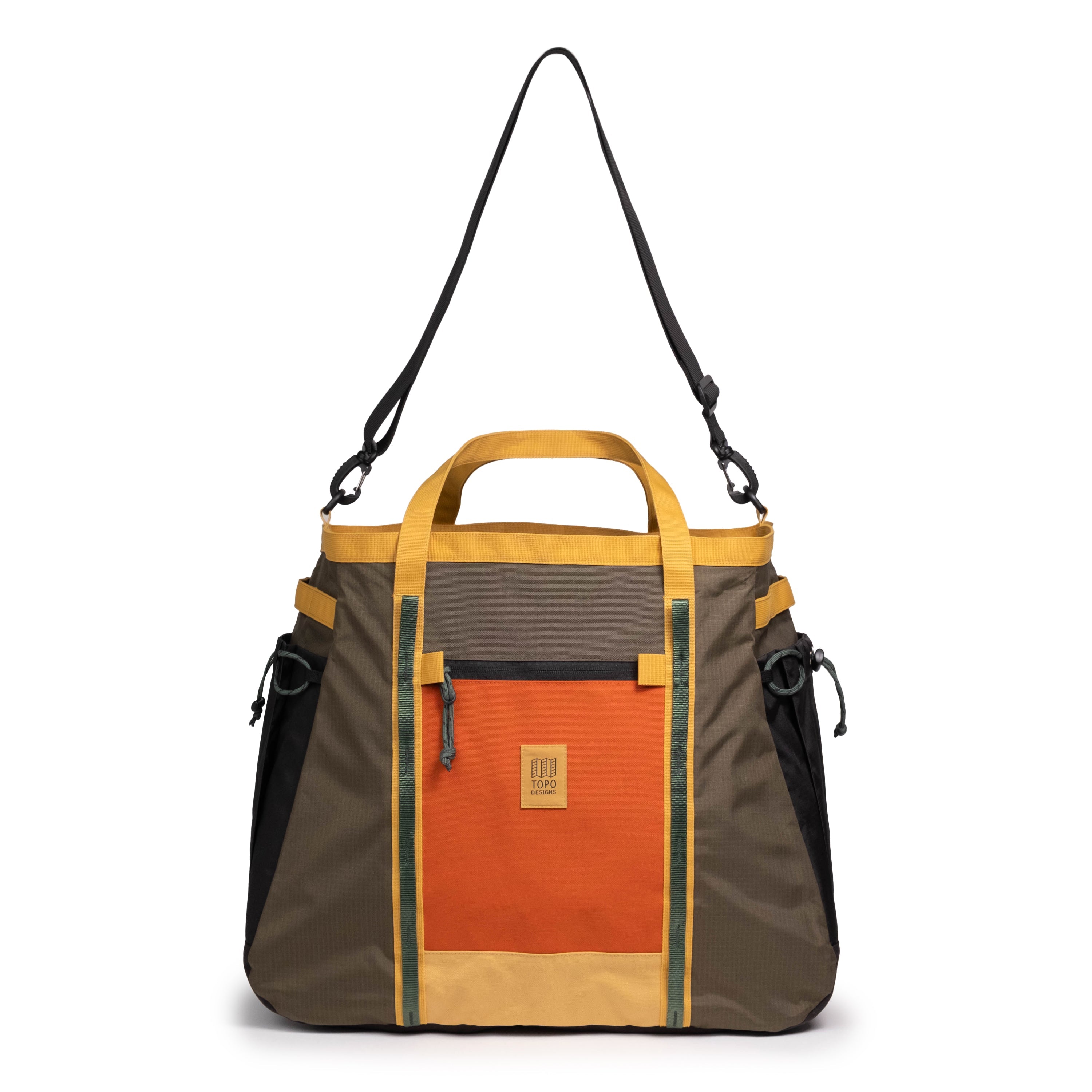Topo Designs Mountain Gear Bag in Woodland Terracotta — front view # color_Woodland Terracotta