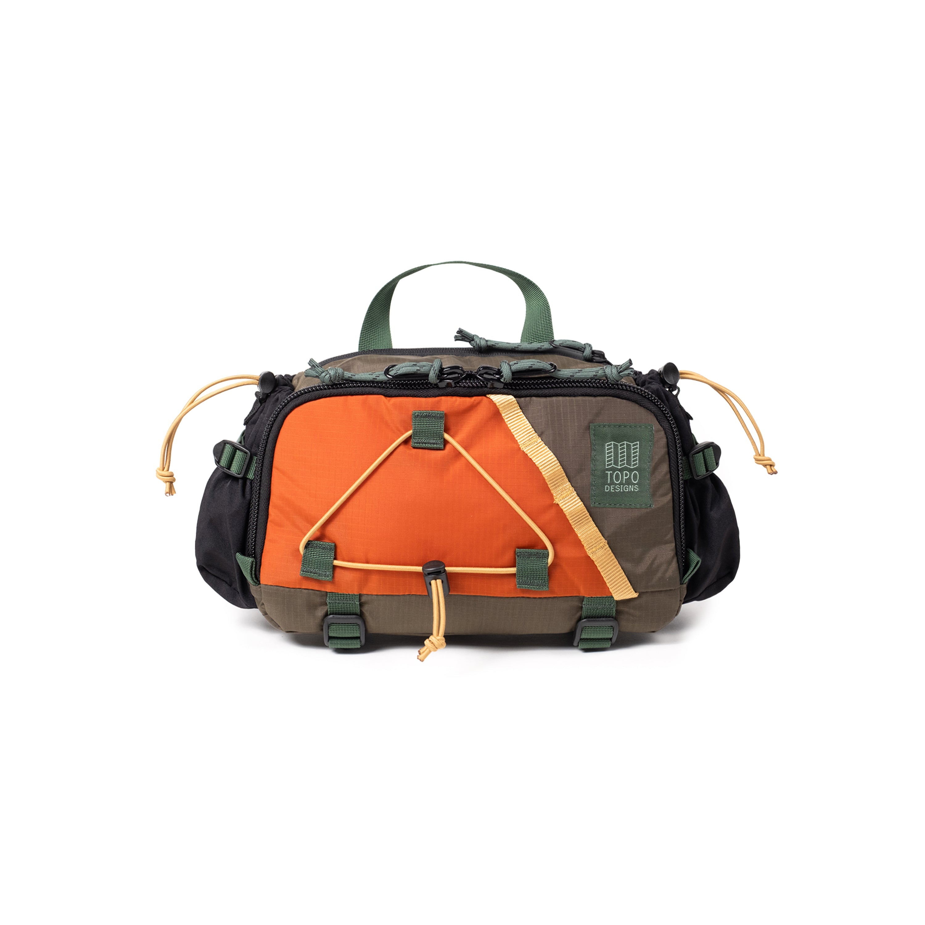 Topo Designs Mountain Hydro Hip Pack in Woodland Terracotta — front view # color_Woodland Terracotta