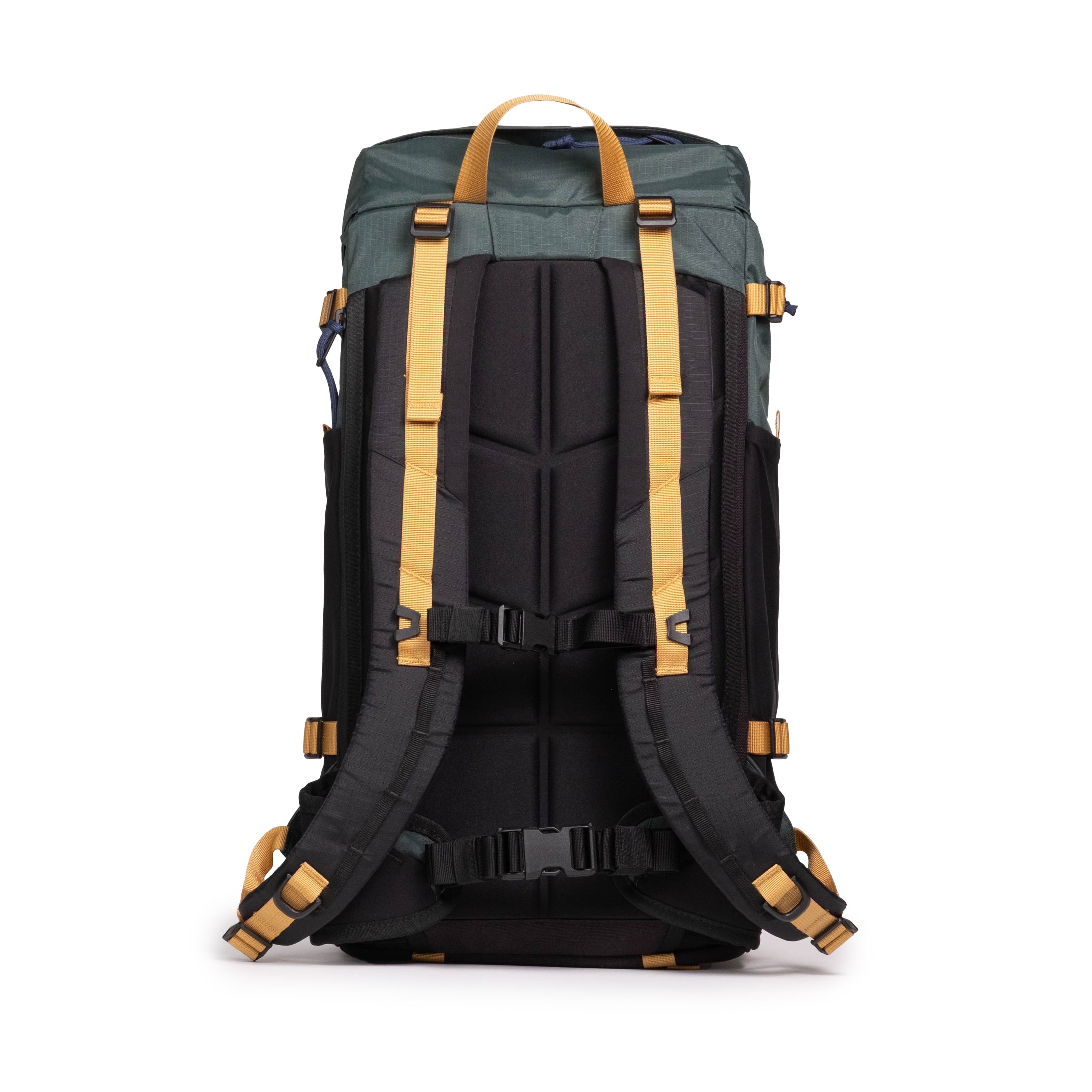 Topo Designs Rover Trail Pack in Forest Goldenrod — back view # color_Forest Goldenrod