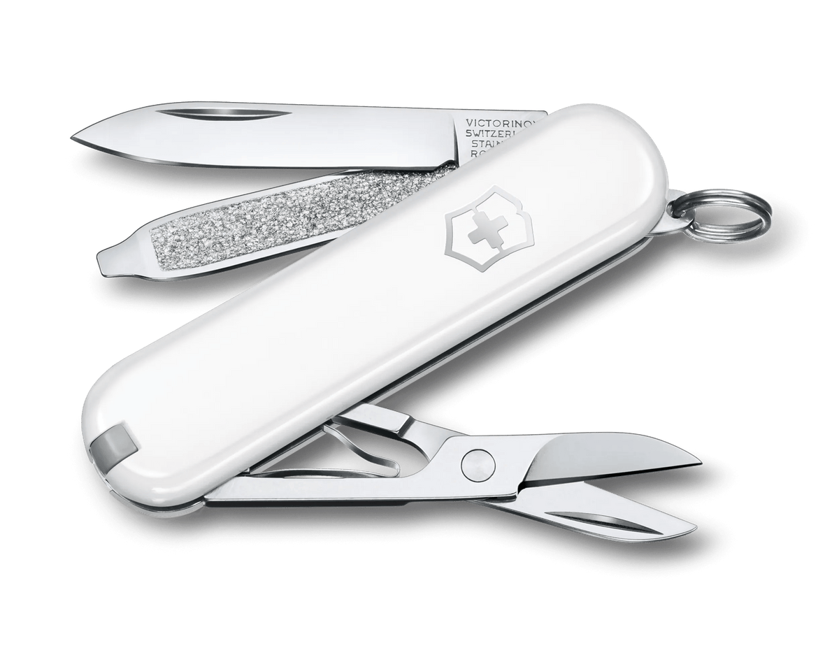 Victorinox Classic SD Swiss Army Knife in White — angle view 2