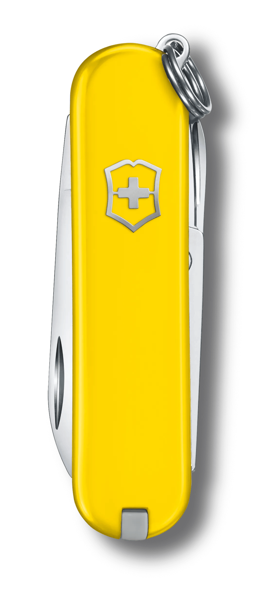 Victorinox Classic SD Swiss Army Knife in Yellow — front view