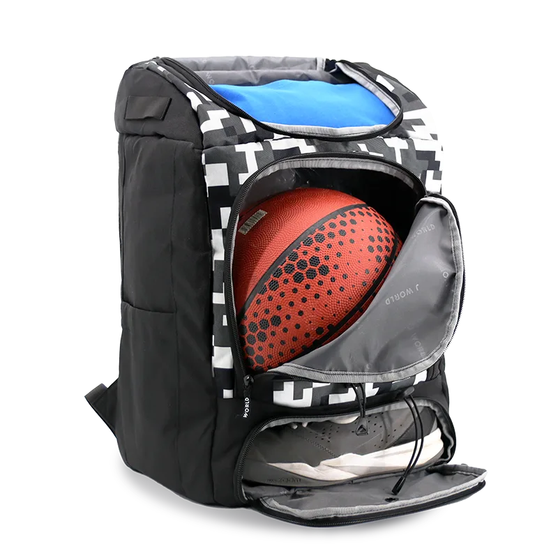 J World Athlete Multi-Sports Backpack in Camo — interior view 3 # color_Camo