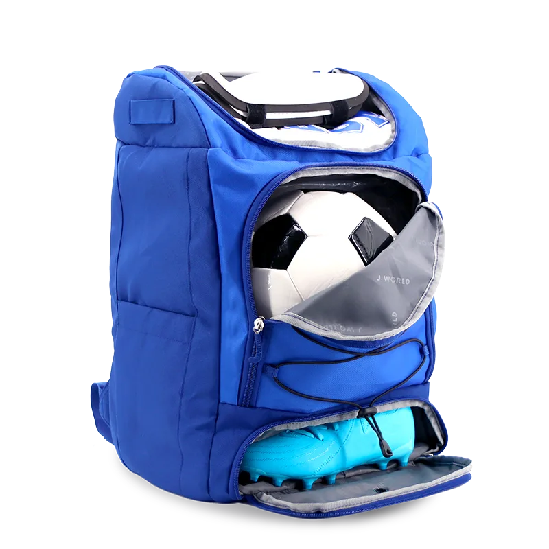 J World Athlete Multi-Sports Backpack in Navy — interior view 2 # color_Navy