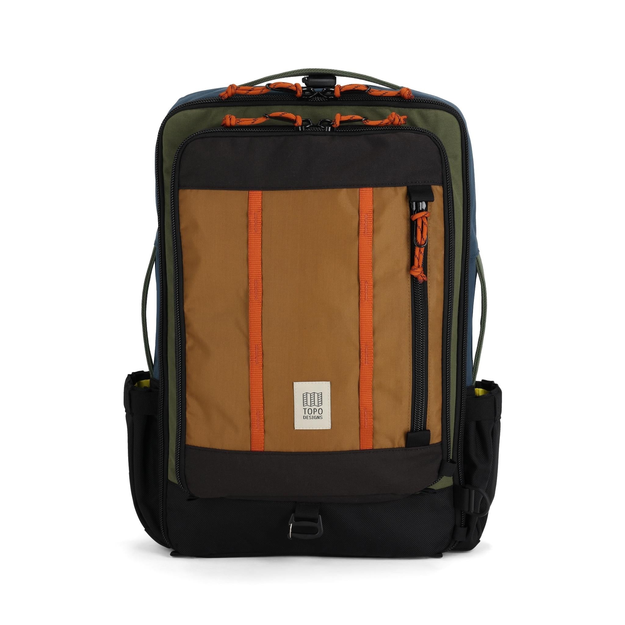 Topo Designs Global Travel Bag 30L in Olive Dark Khaki — front view # color_Olive Dark Khaki