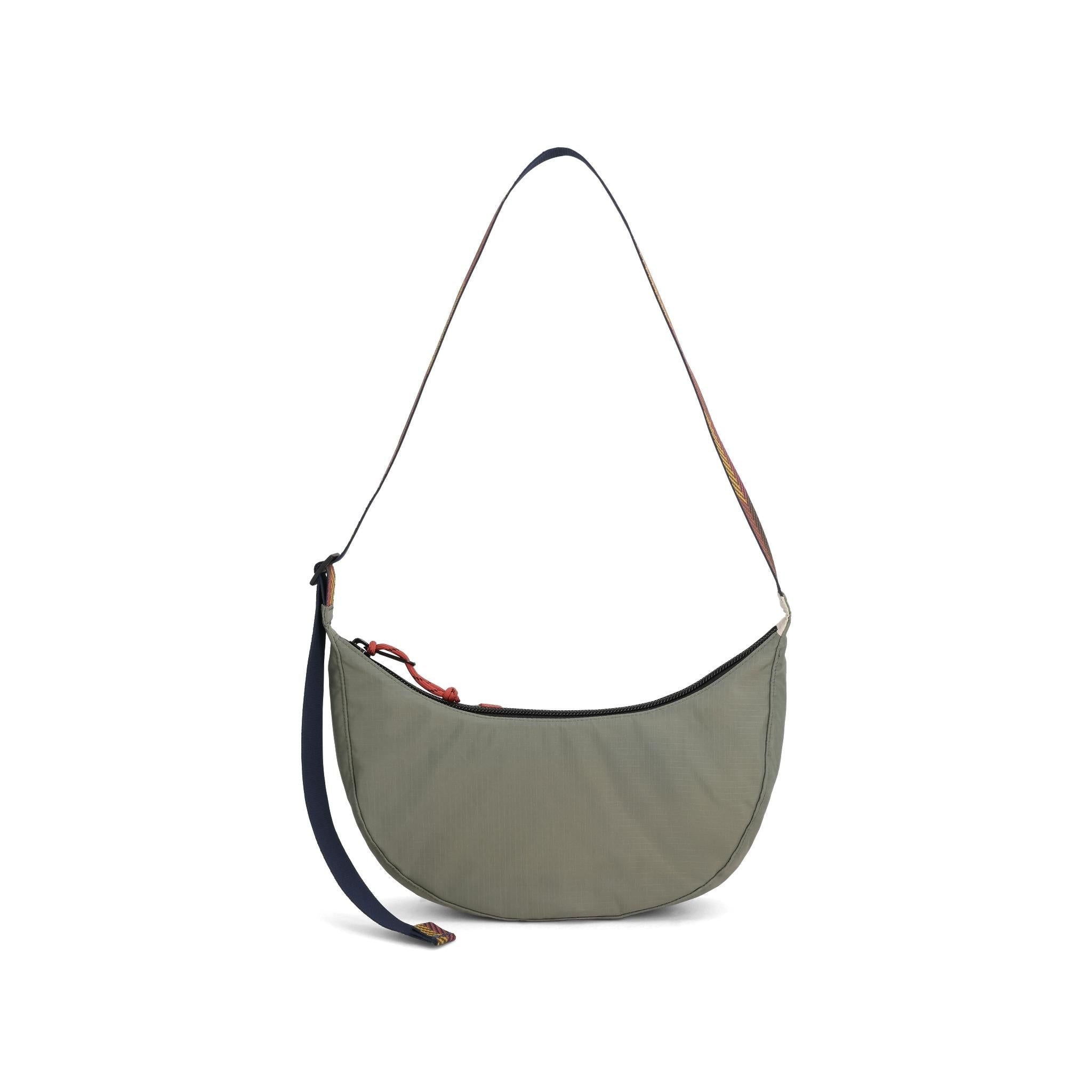 Topo Designs Moonlight Crossbody Bag in Bone White Beetle — back view # color_Bone White Beetle