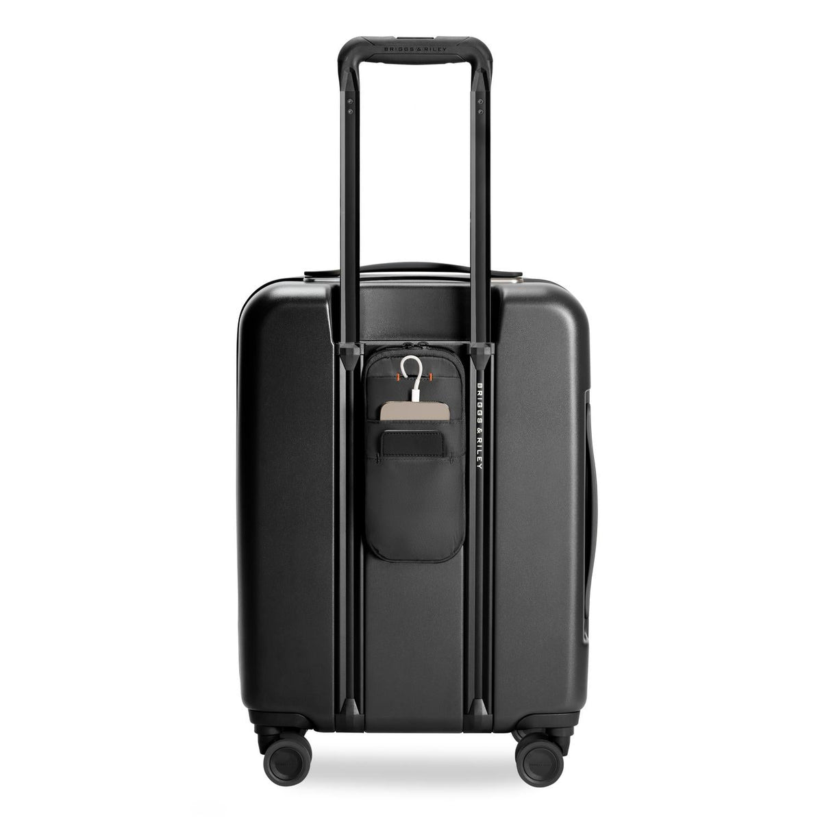 Briggs & Riley Sympatico Global 21" Carry-On Expandable Spinner in Black — back view 3
