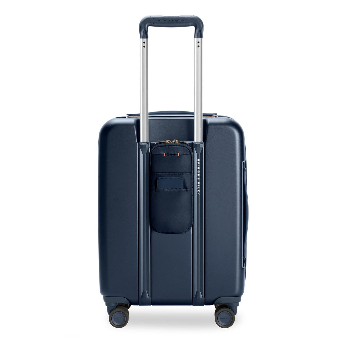 Briggs & Riley Sympatico Global 21" Carry-On Expandable Spinner in Navy — back view 4