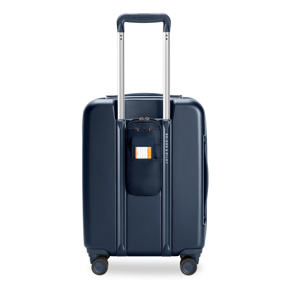 Briggs & Riley Sympatico Global 21" Carry-On Expandable Spinner in Navy — back view 2