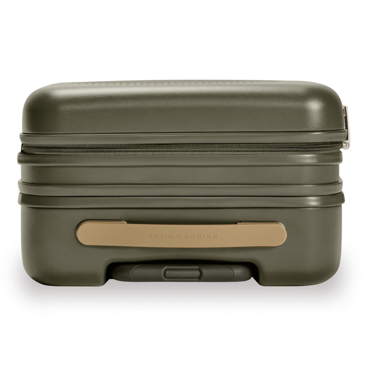 Briggs & Riley Sympatico Global 21" Carry-On Expandable Spinner in Olive — detail view