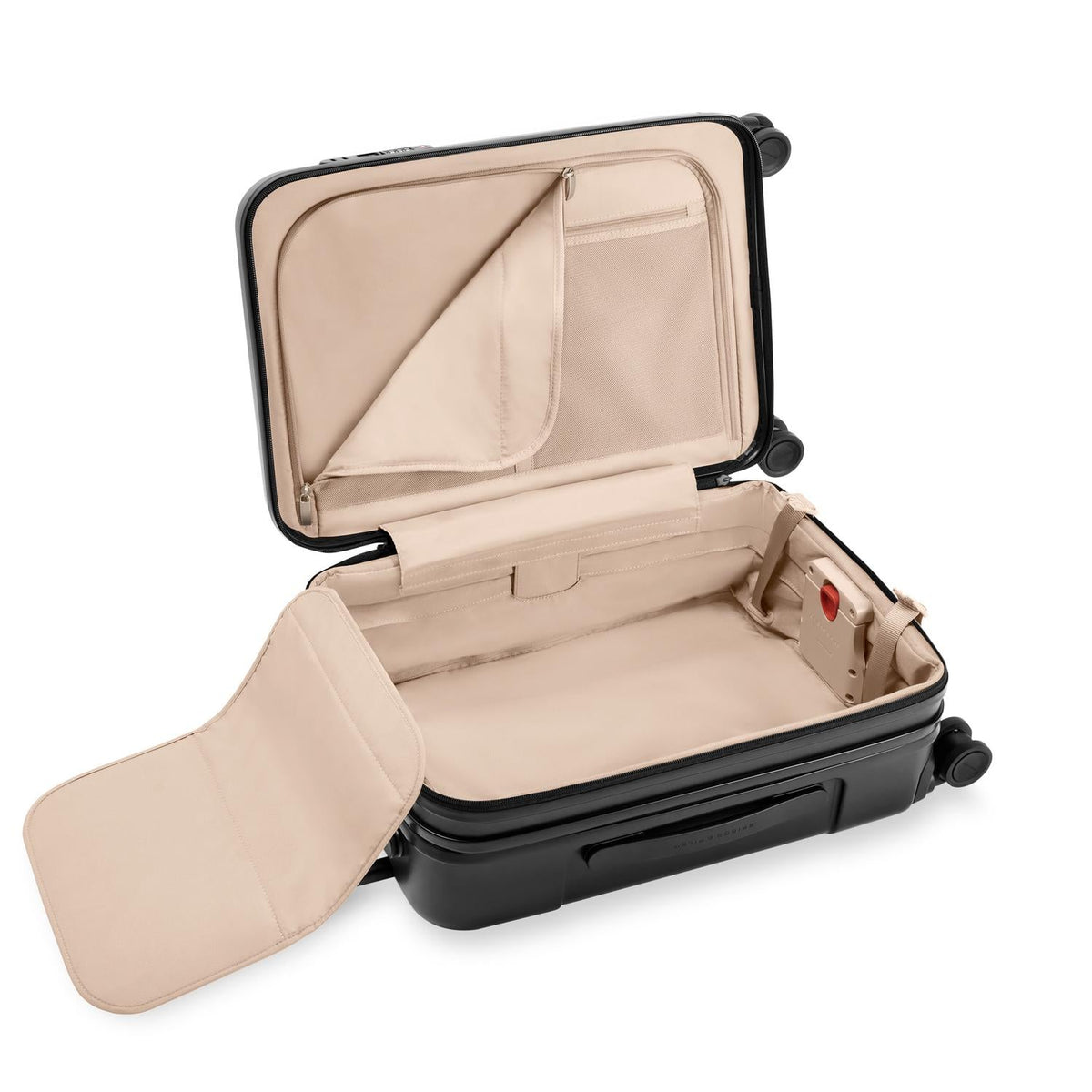 Briggs & Riley Sympatico Essential 22" Carry-On Expandable Spinner in Black — interior view 2