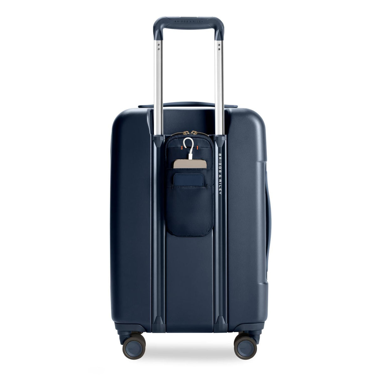 Briggs & Riley Sympatico Essential 22" Carry-On Expandable Spinner in Navy — back view 2