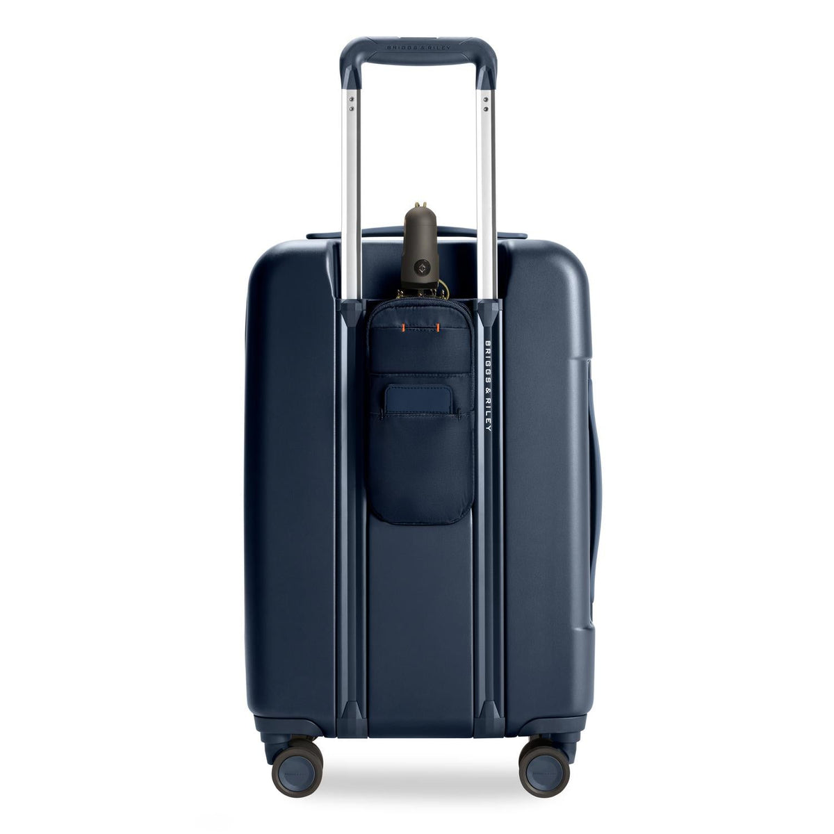 Briggs & Riley Sympatico Essential 22" Carry-On Expandable Spinner in Navy — back view 4