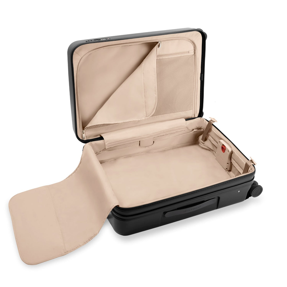 Briggs & Riley Sympatico Medium Expandable Spinner in Black — interior view