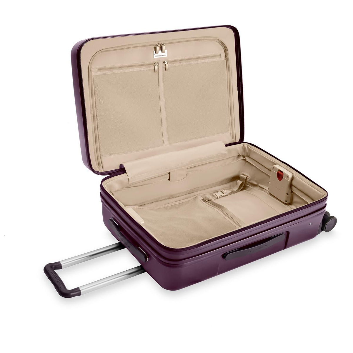 Briggs & Riley Sympatico Medium Expandable Spinner in Plum — interior view 2