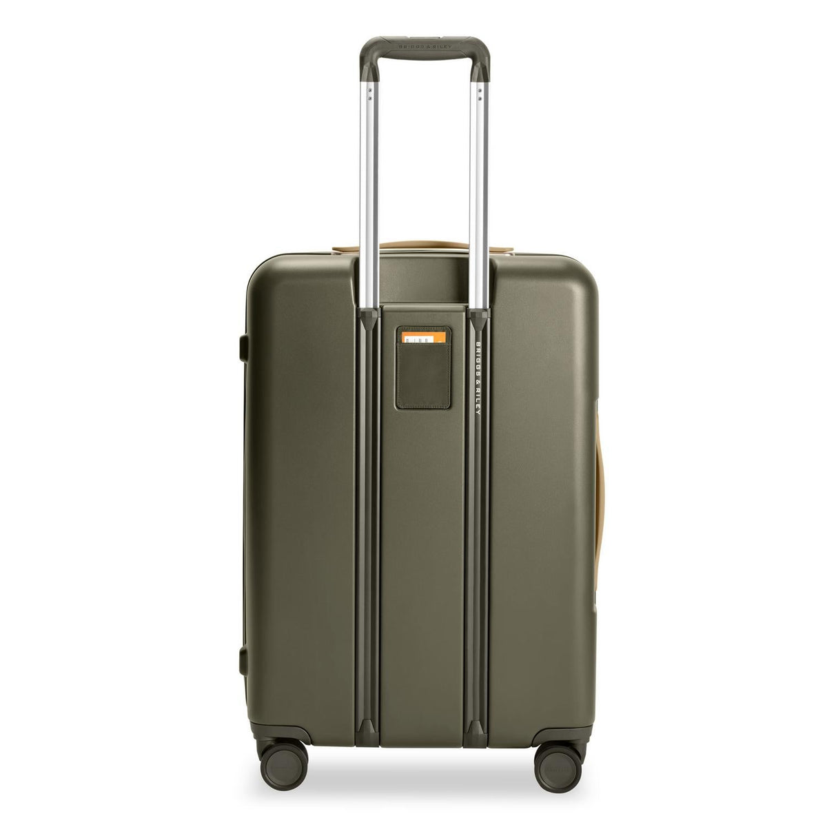 Briggs & Riley Sympatico Medium Expandable Spinner in Olive — back view