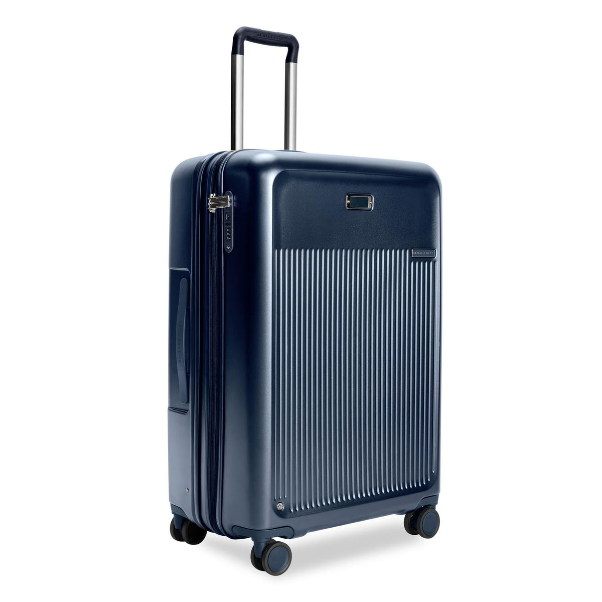 Briggs & Riley Sympatico Large Expandable Spinner in Navy — angle view 2