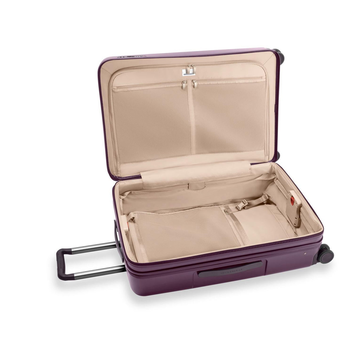 Briggs & Riley Sympatico Large Expandable Spinner in Plum — interior view 2