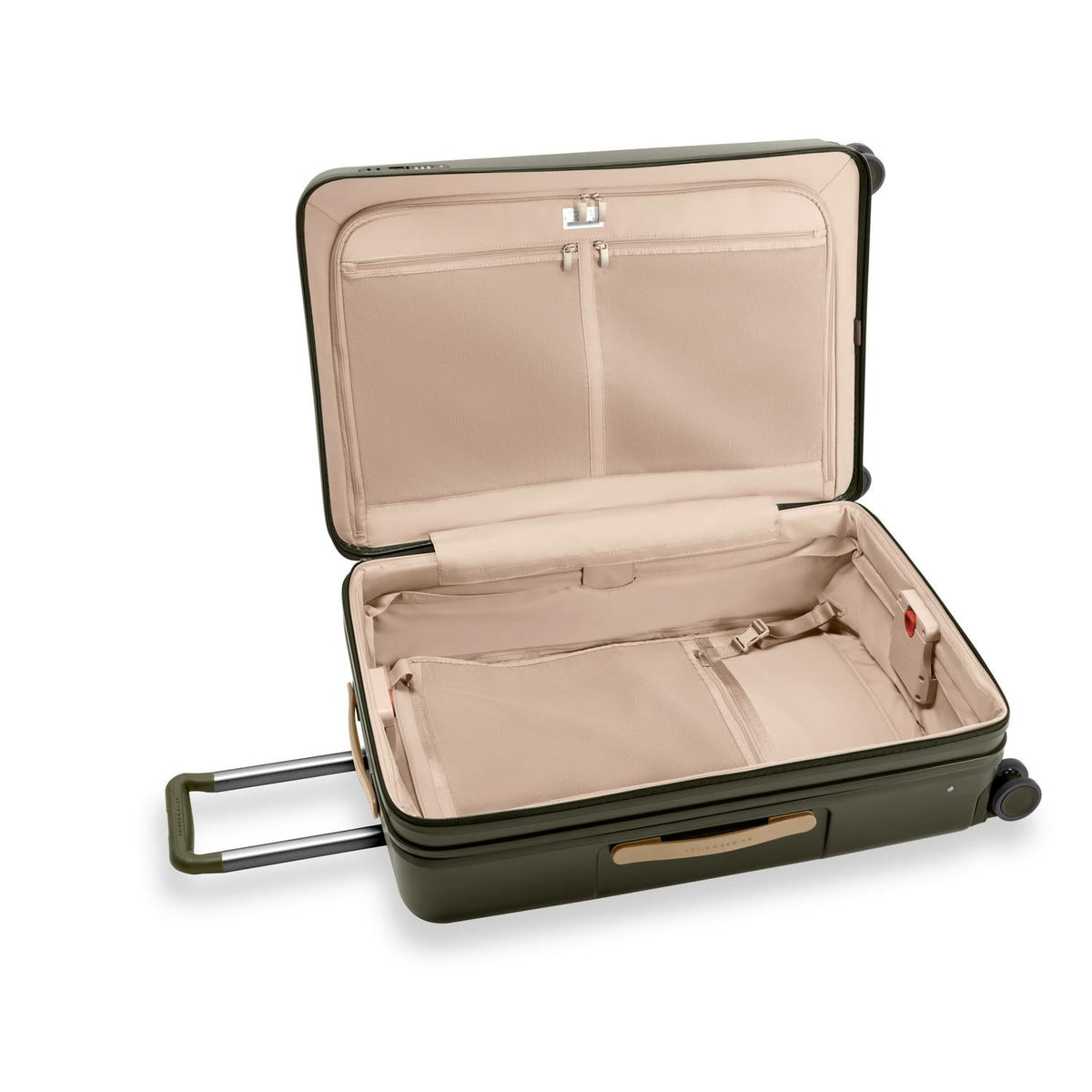 Briggs & Riley Sympatico Large Expandable Spinner in Olive — interior view 2