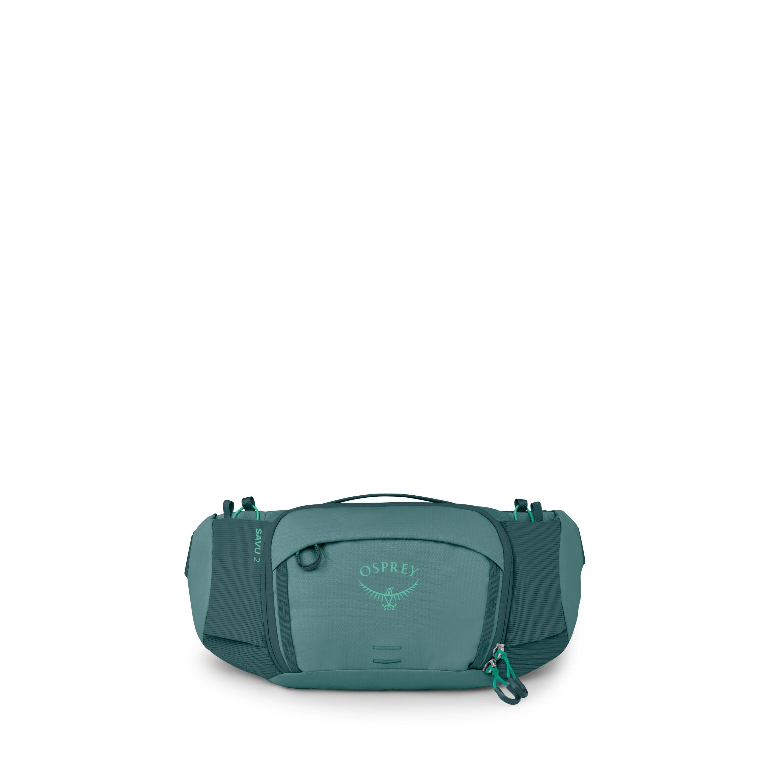 Osprey Savu 2 Bike Hydration Lumbar Pack 2L in Cascade Blue — front view