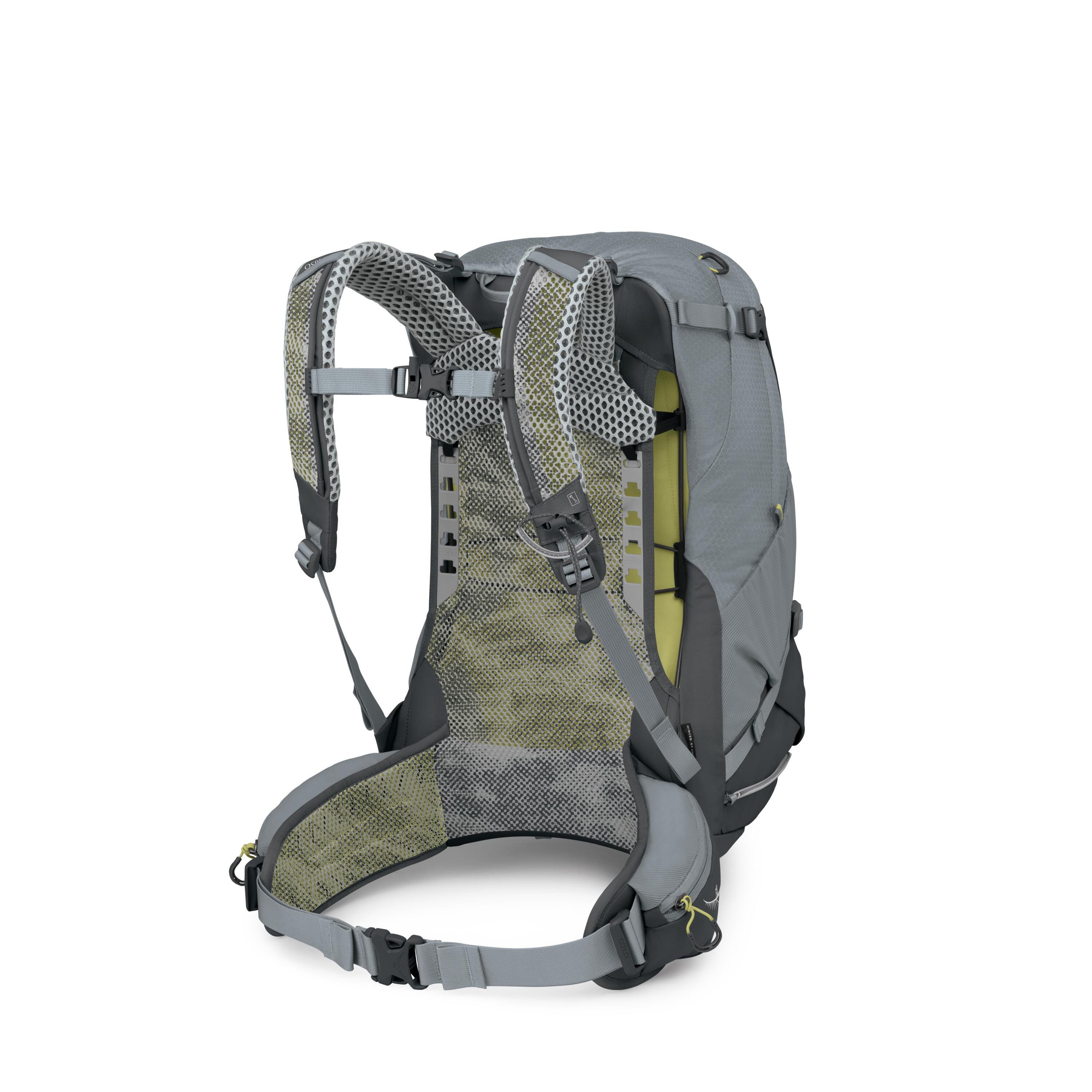 Osprey Sirrus 34 Hiking Backpack 34L in Medium Gray — back view