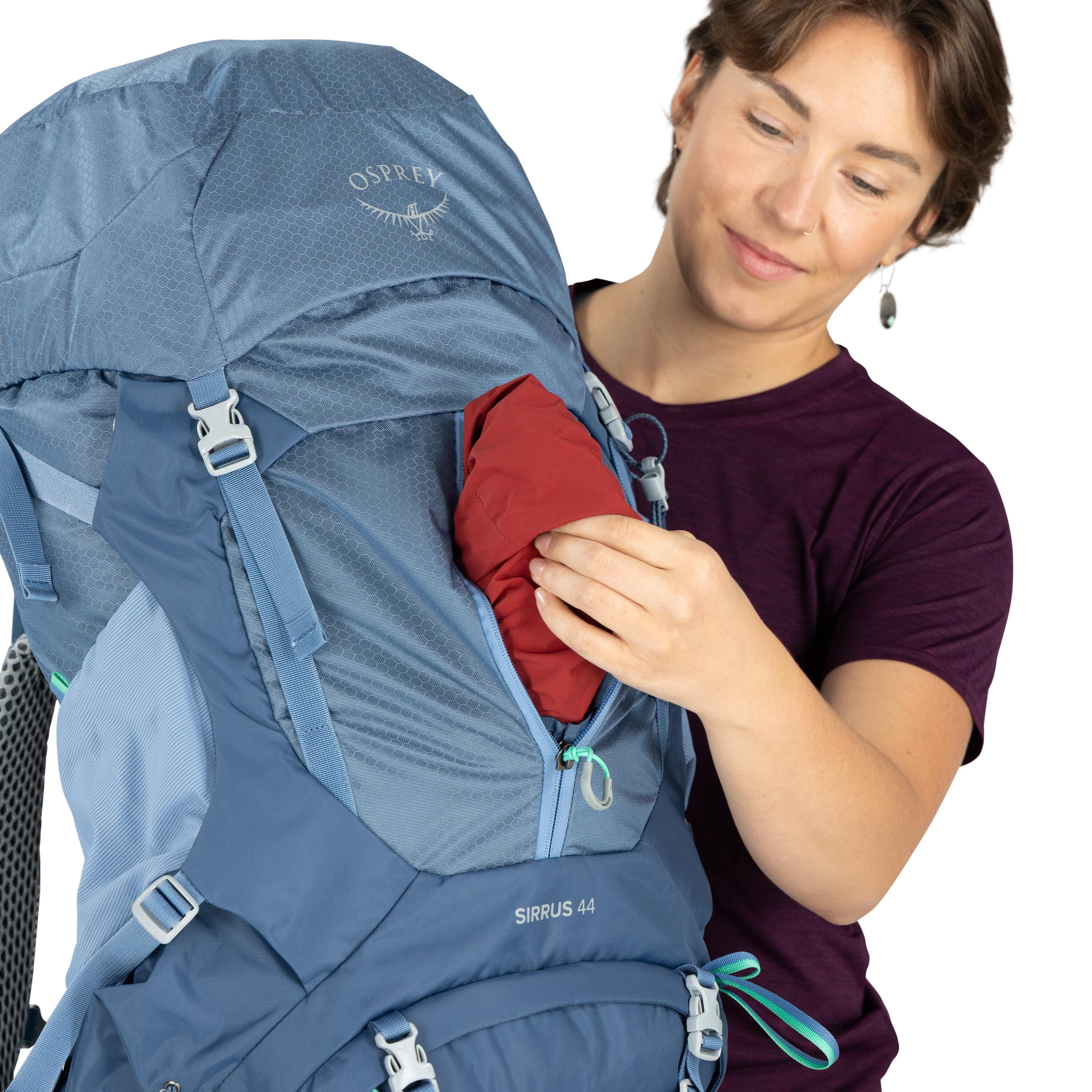 Osprey Sirrus 44 Hiking Backpack 44L in Sevres Blue — detail view 4