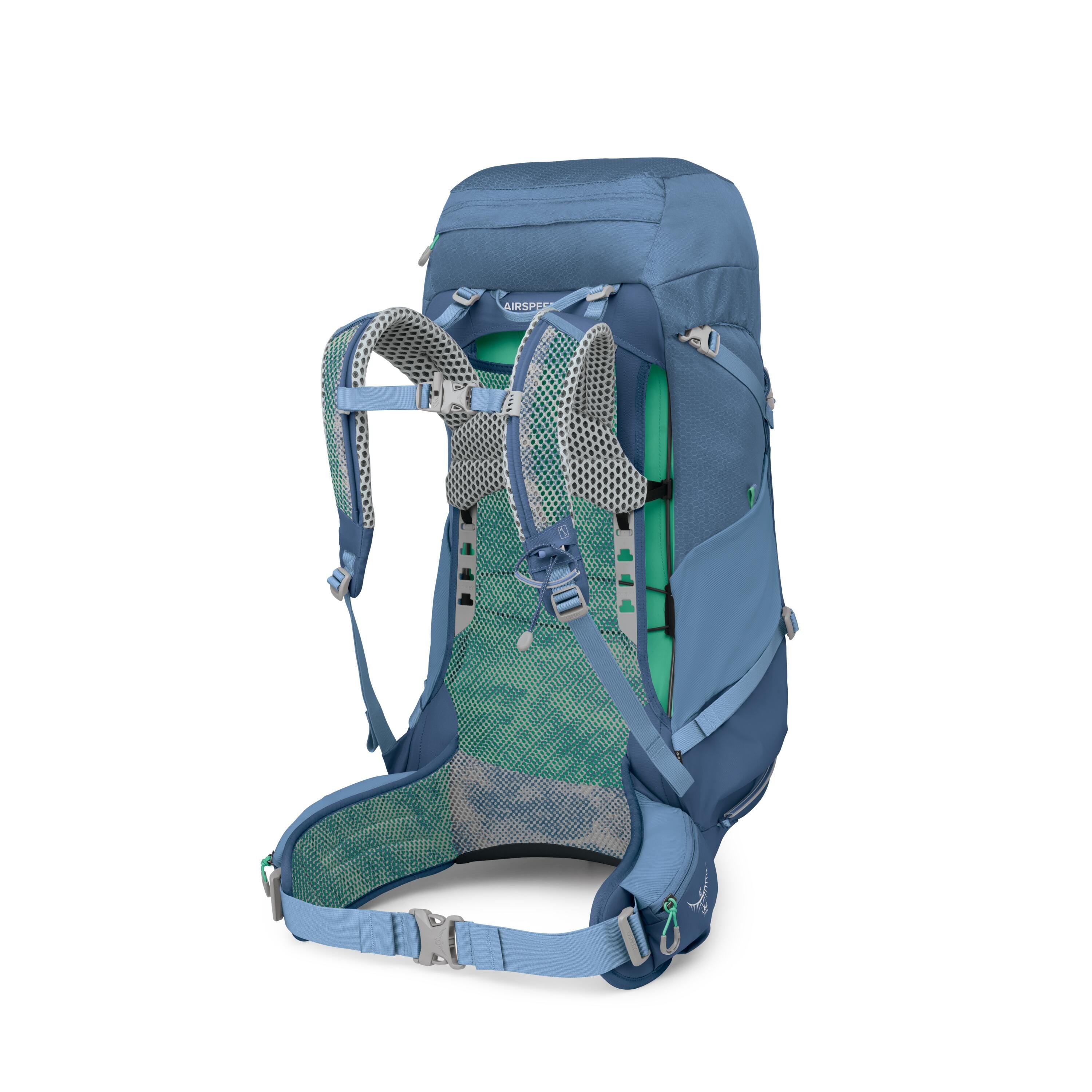 Osprey Sirrus 44 Hiking Backpack 44L in Sevres Blue — angle view 3