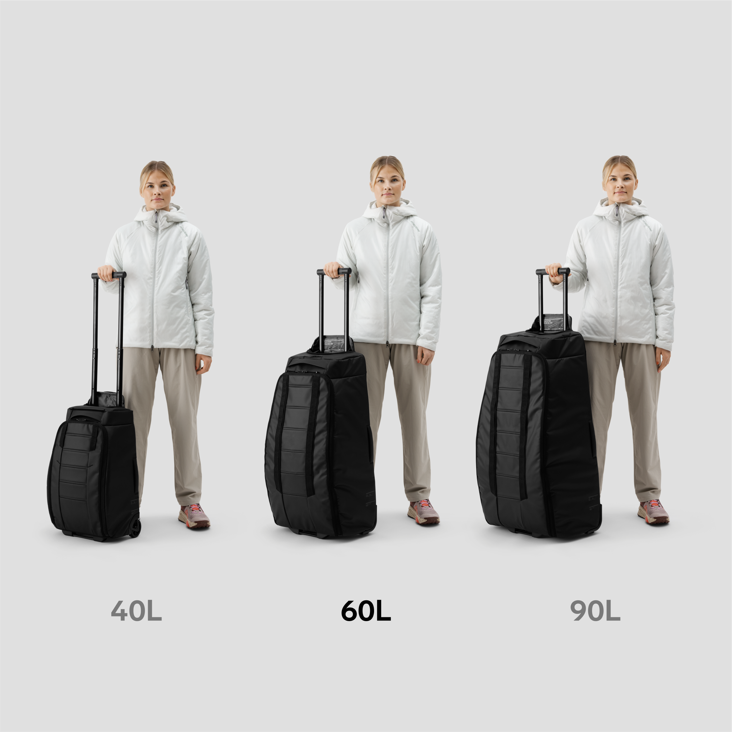 Db Journey Hugger Roller Bag Check-in 60L — size guide