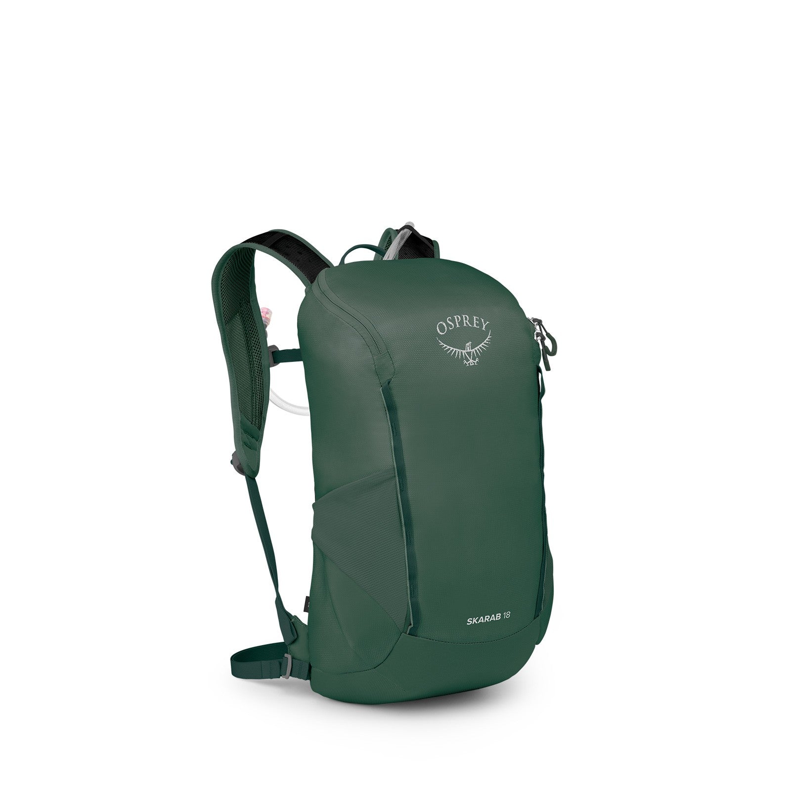 Osprey Skarab 18 Hydration Backpack 18L in Tundra Green — angle view 2