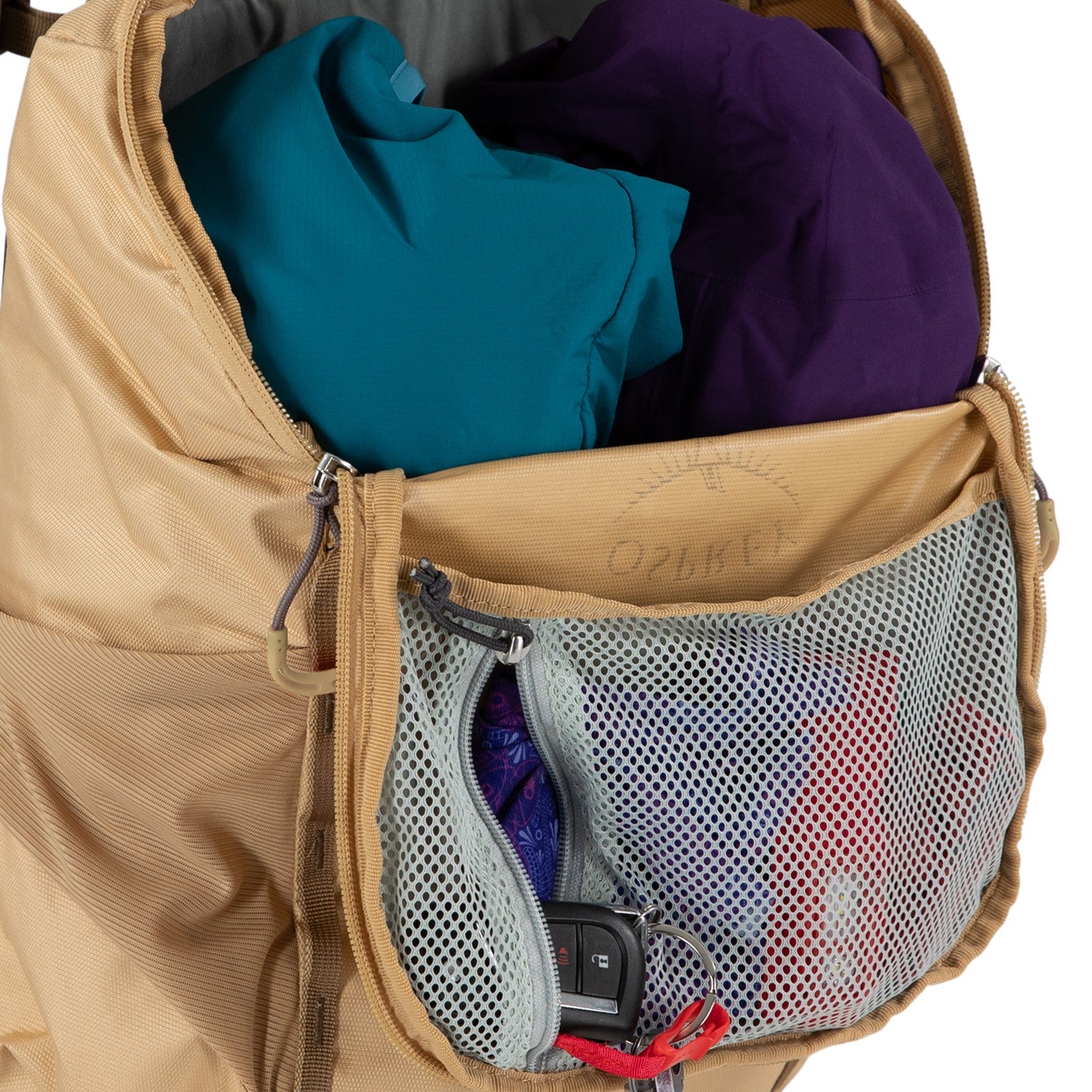 Osprey Skimmer 16 Hydration Backpack 16L in Coyote Brown — detail view 2