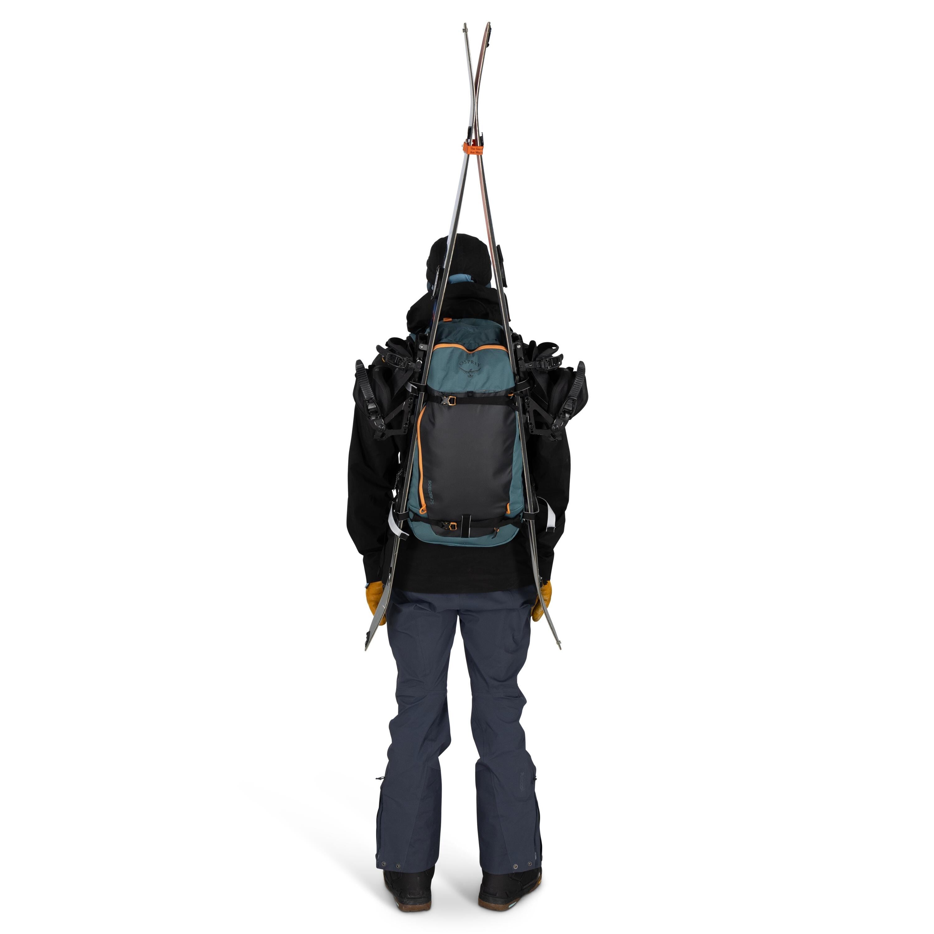 Osprey Soelden 25 Ski & Snowboard Backpack 25L in Cascade Blue-Raven Black — detail view 3