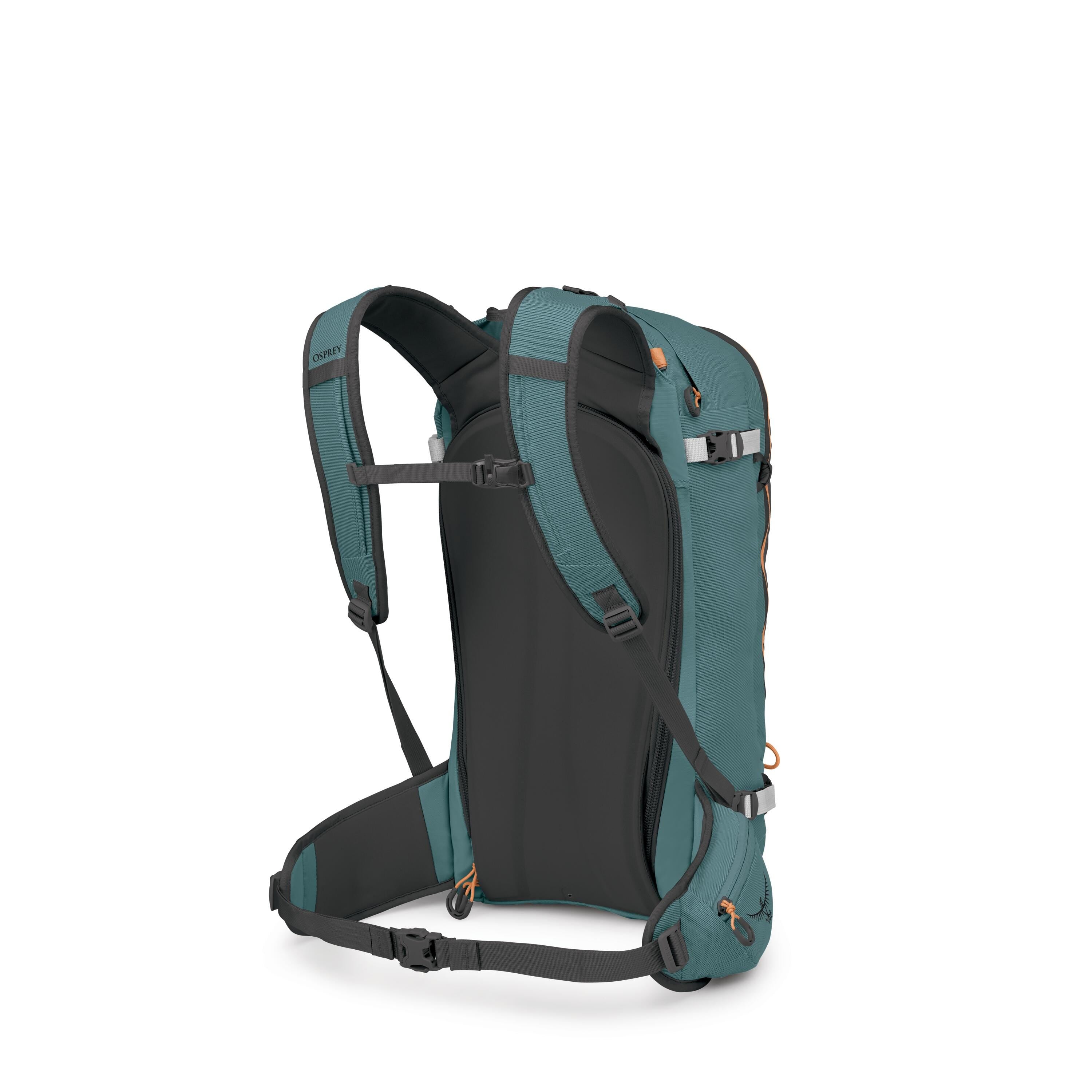 Osprey Soelden 32 Ski & Snowboard Backpack 32L in Cascade Blue-Raven Black — angle view 3