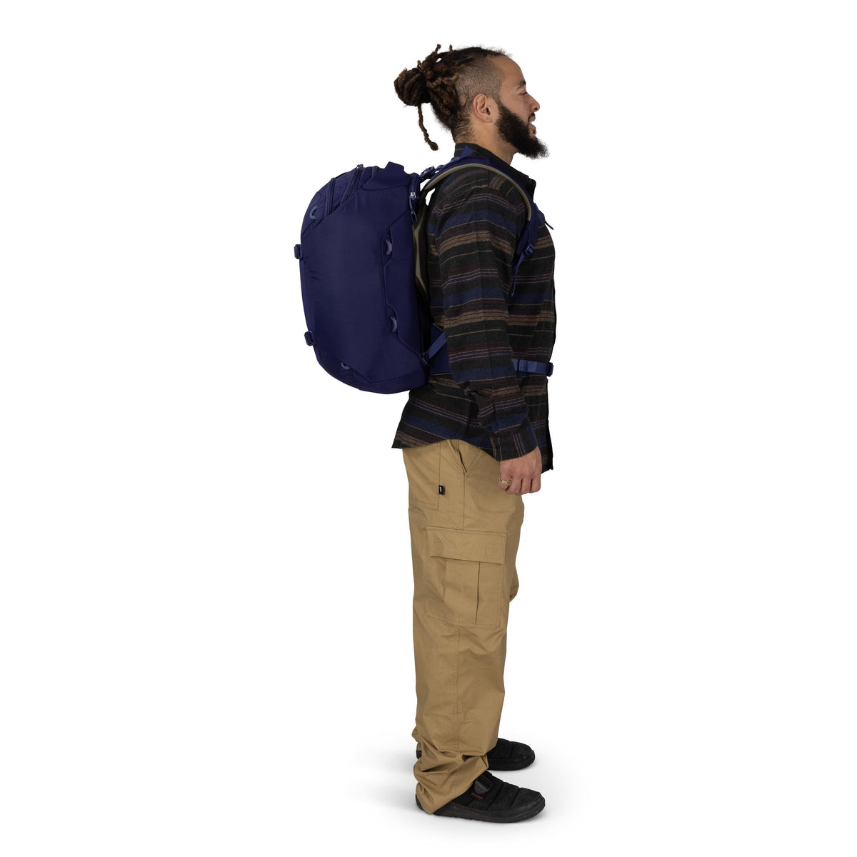 Osprey Sojourn Porter Travel Pack Carry-On-30L in Deep Fig — lifestyle 2