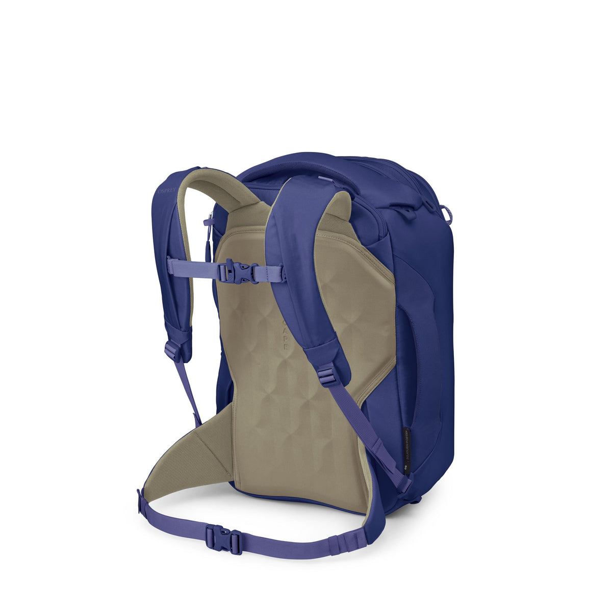 Osprey Sojourn Porter Travel Pack Carry-On-30L in Deep Fig — back view