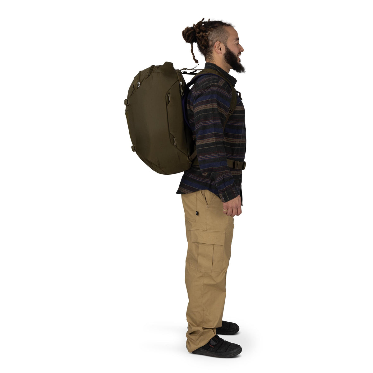 Osprey Sojourn Porter Travel Pack-46L in Moss Green — lifestyle 2