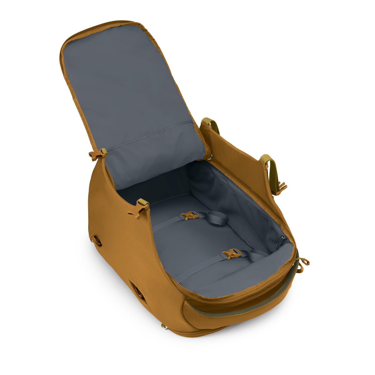 Osprey Sojourn Porter Travel Pack-46L in Barley Brown — angle view 3