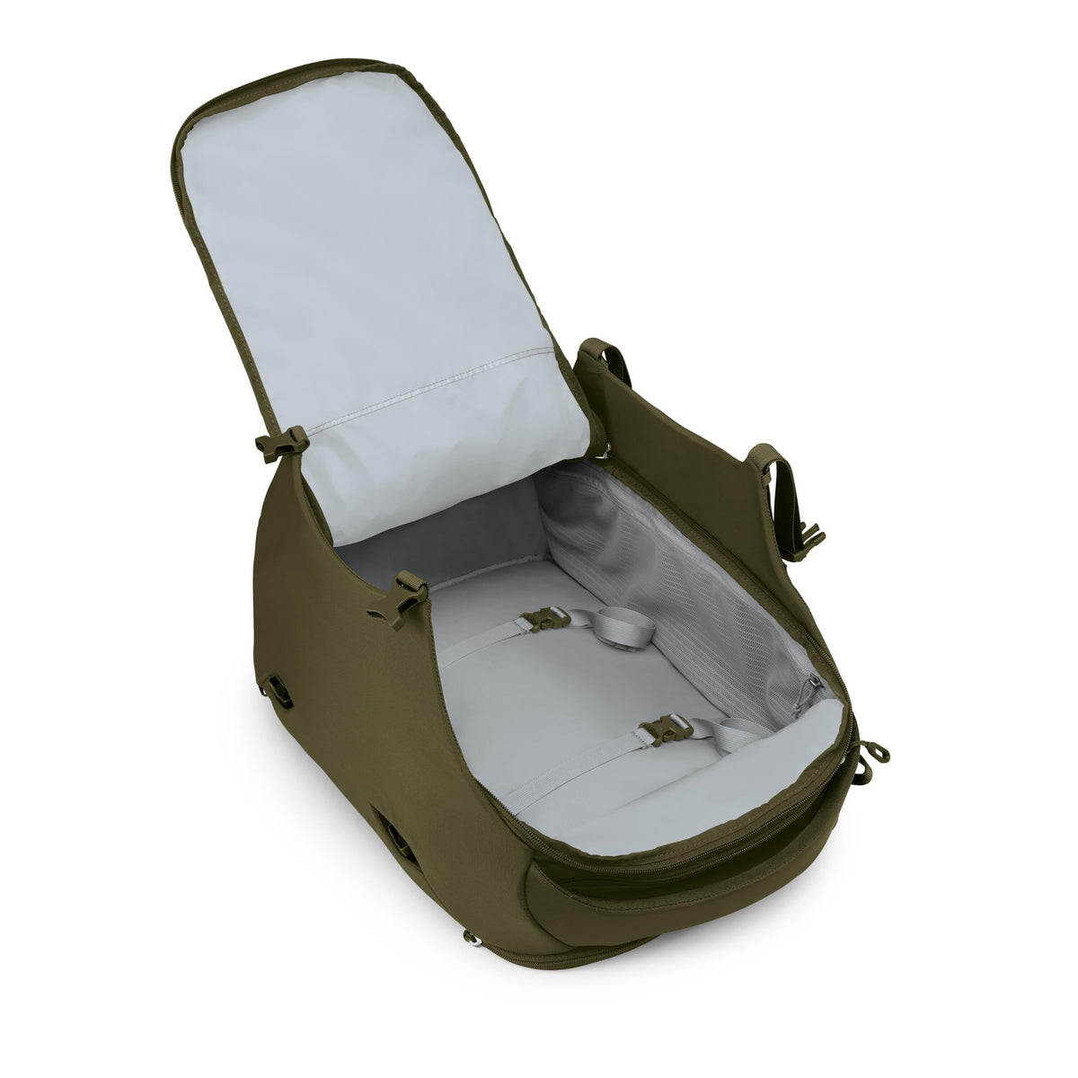 Osprey Sojourn Porter Travel Pack Carry-On-30L in Moss Green — angle view 4