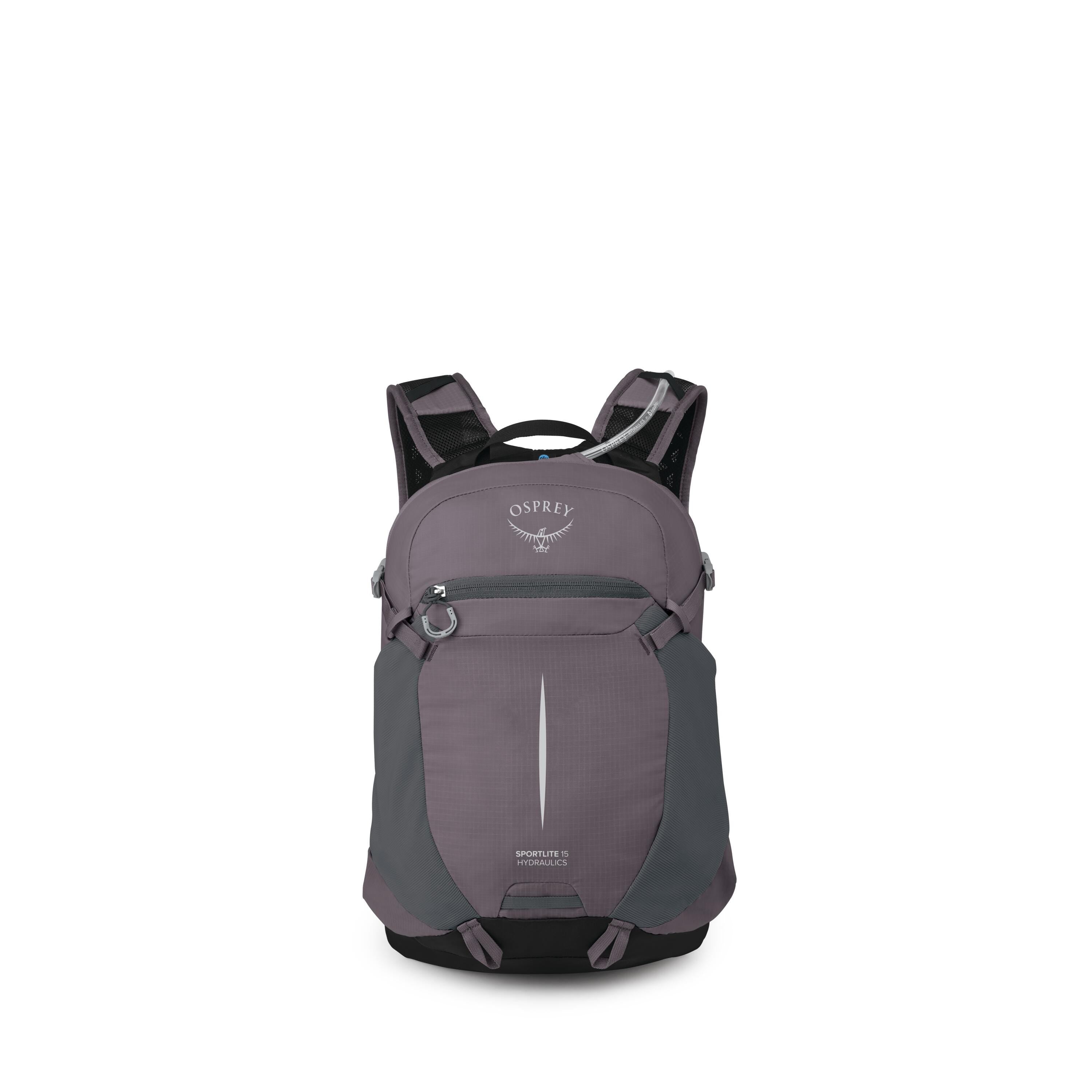 Osprey Sportlite 15 Hydraulics Hiking Hydration Backpack 15L in Graphite Purple — front view