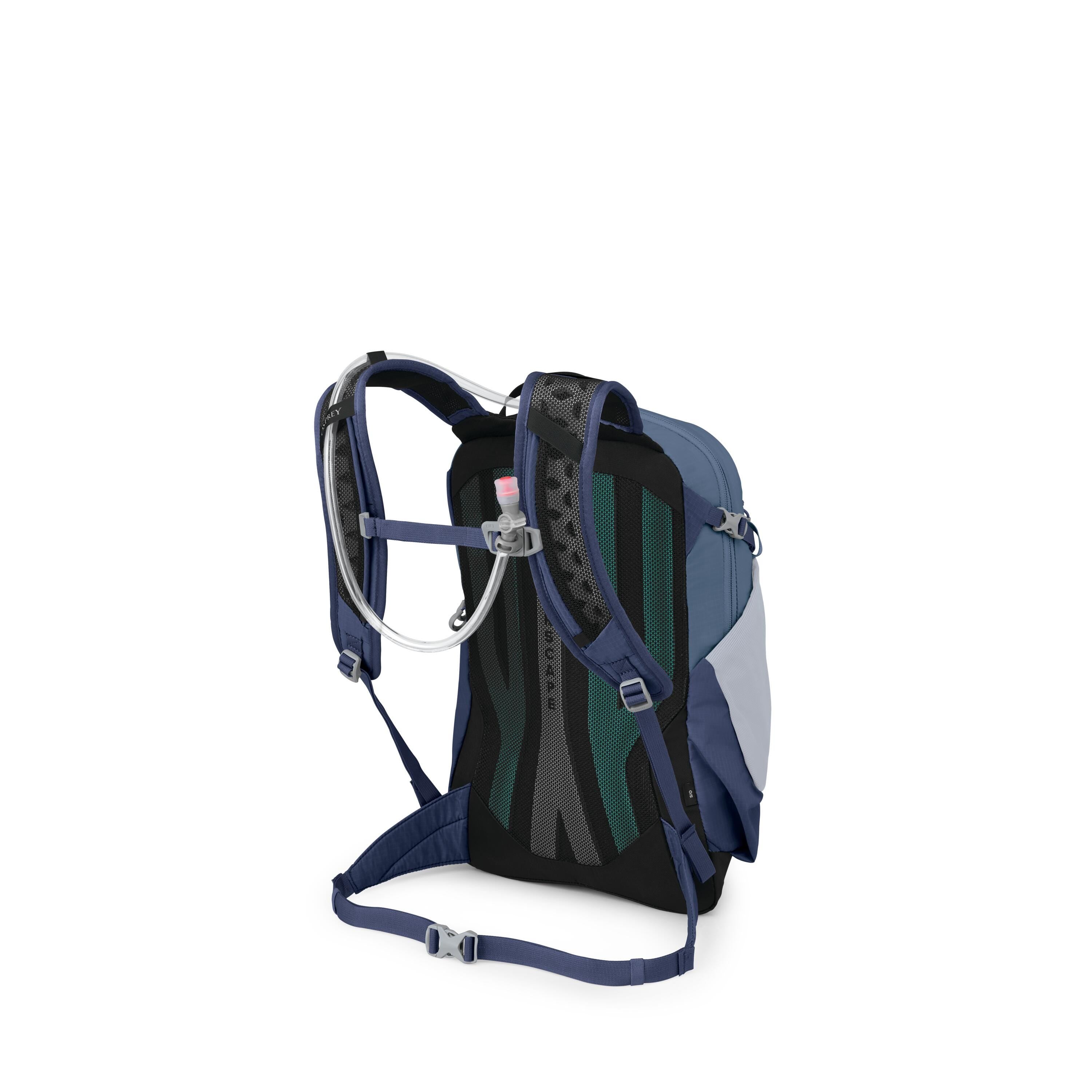 Osprey Sportlite 15 Hydraulics Hiking Hydration Backpack 15L in Serenity Blue — back view