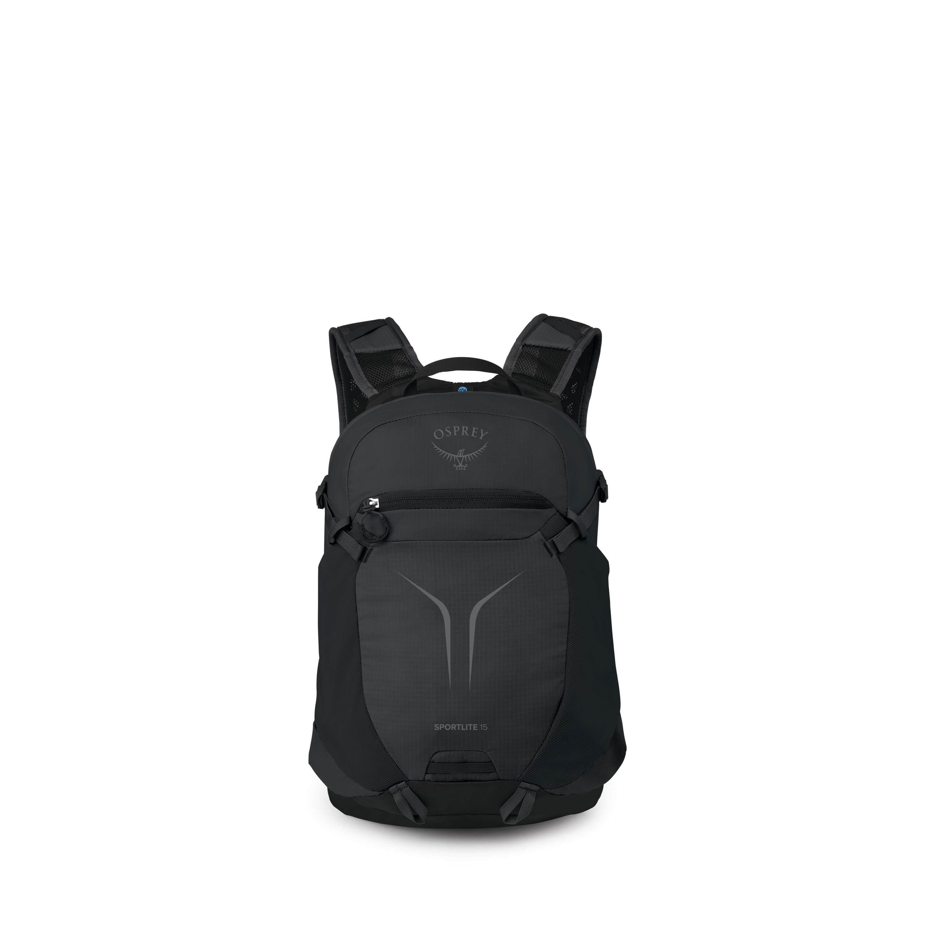 Osprey Sportlite 15 Hiking Backpack 15L in Black — front view
