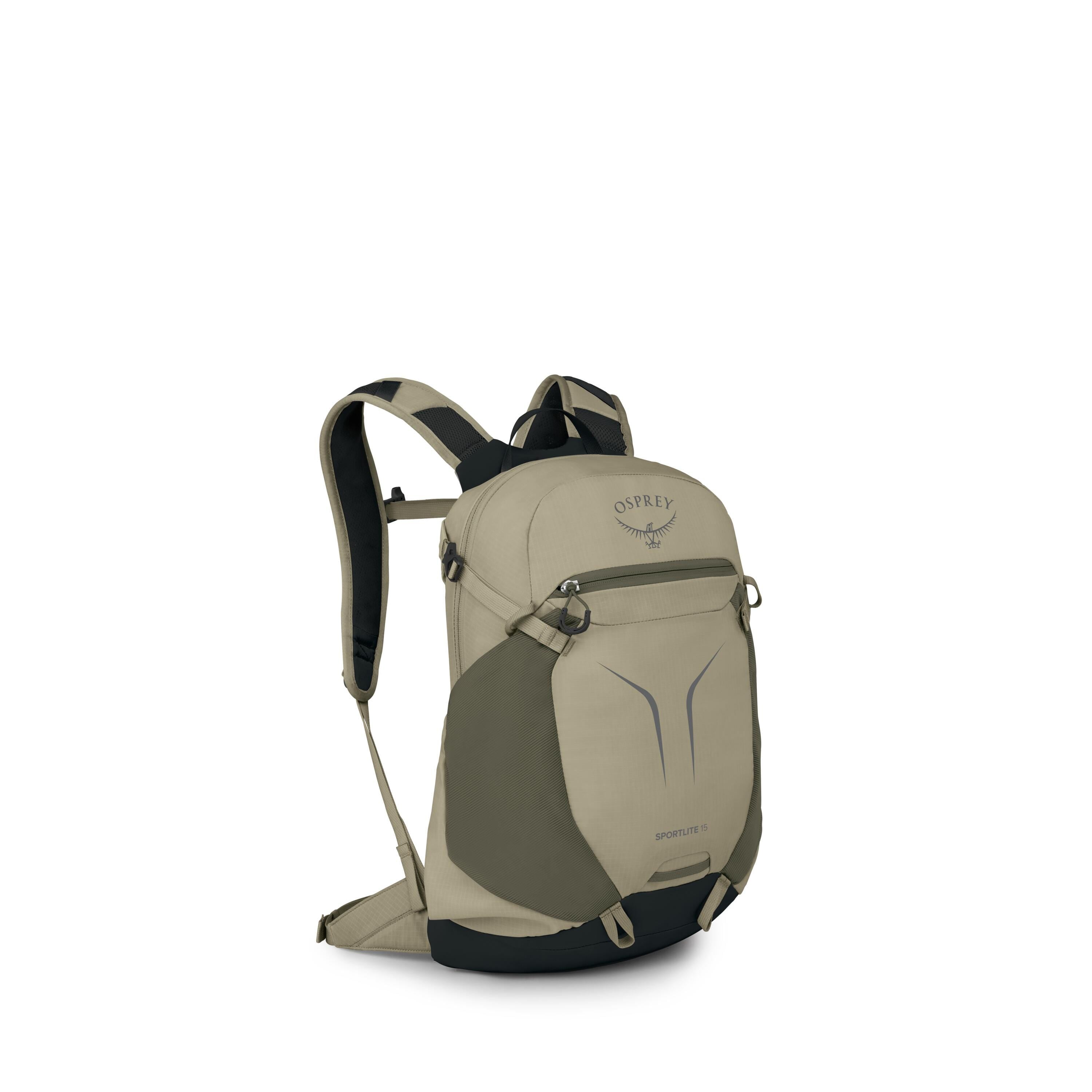 Osprey Sportlite 15 Hiking Backpack 15L in Olive Tan — angle view 2
