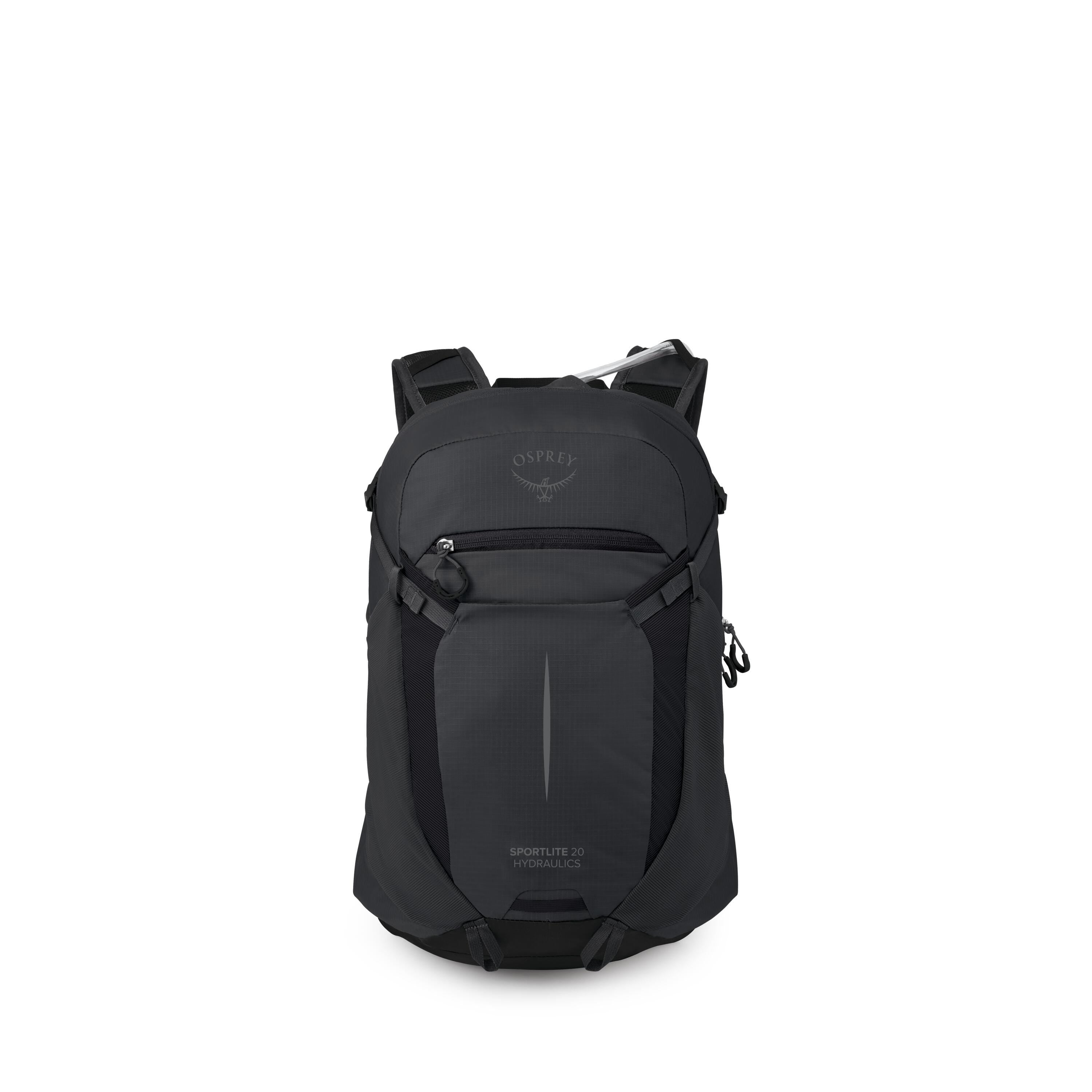 Osprey Sportlite 20 Hydraulics Hiking Hydration Backpack 20L in Raven Black — front view