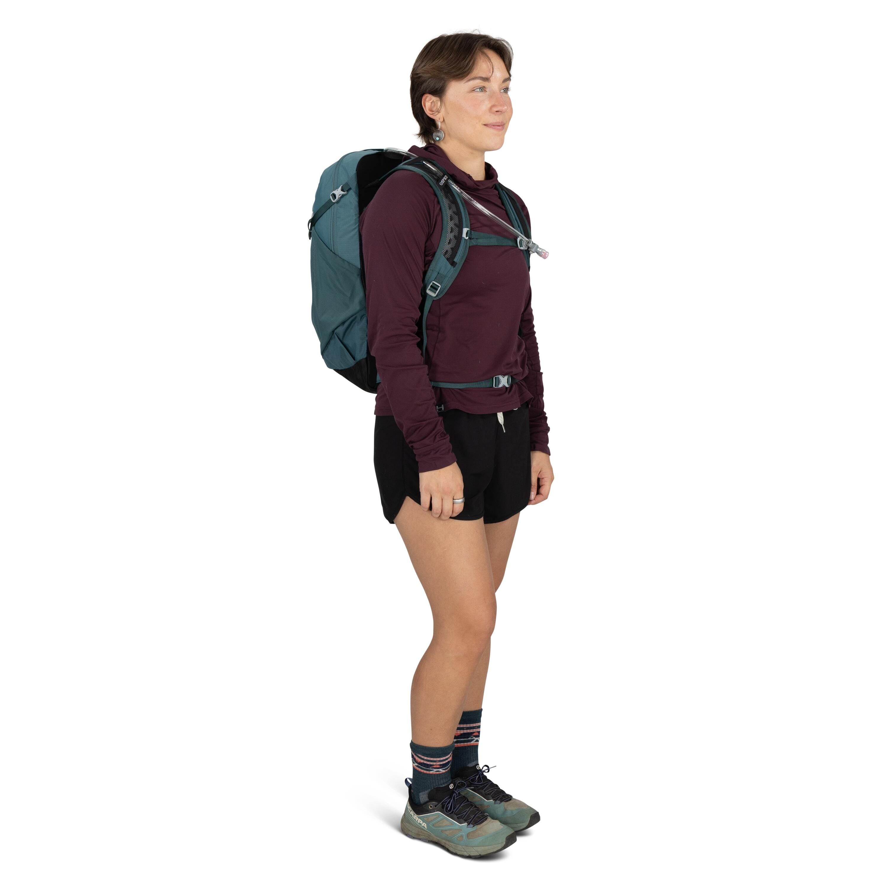 Osprey Sportlite 20 Hydraulics Hiking Hydration Backpack 20L in Torrent Blue — lifestyle