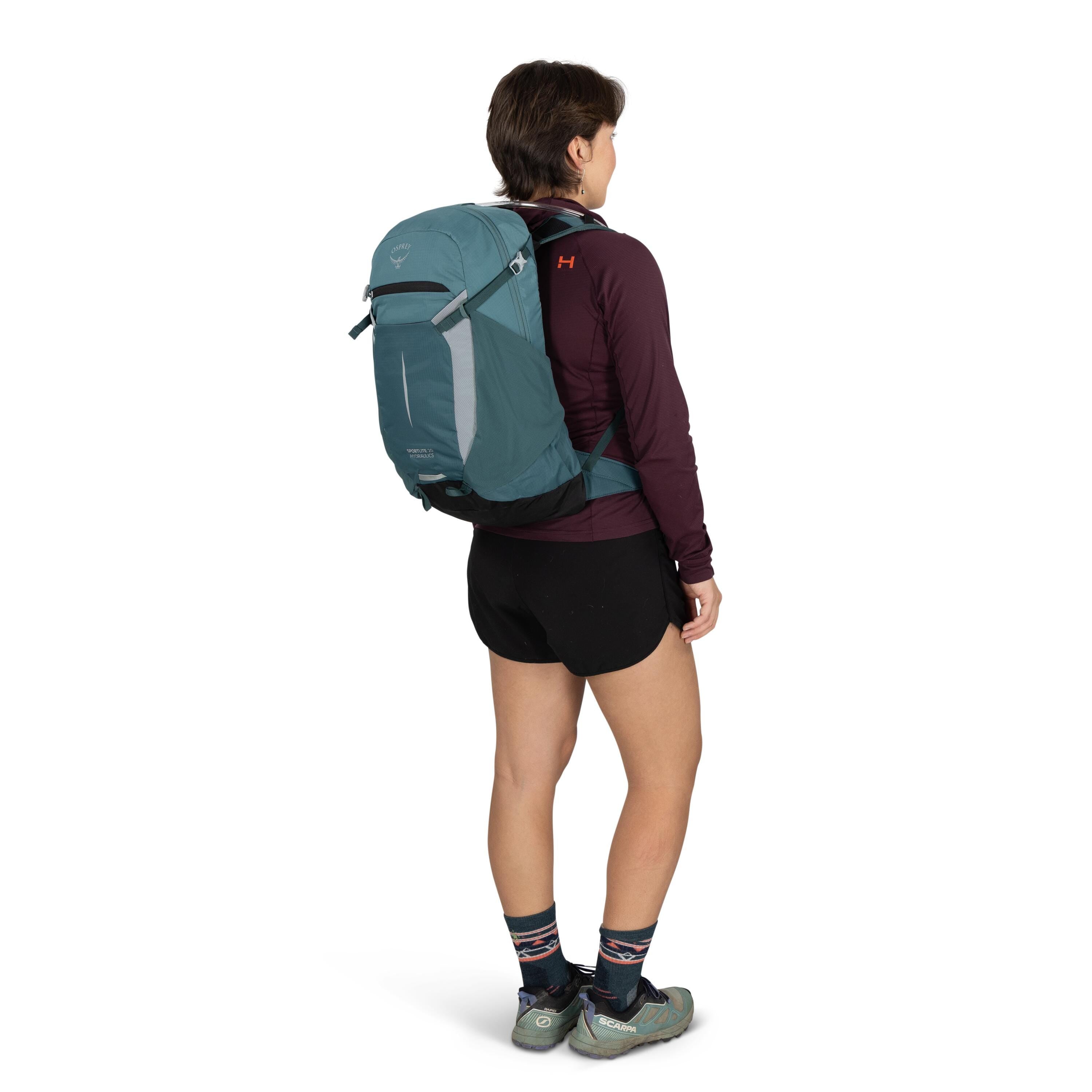 Osprey Sportlite 20 Hydraulics Hiking Hydration Backpack 20L in Torrent Blue — lifestyle 2