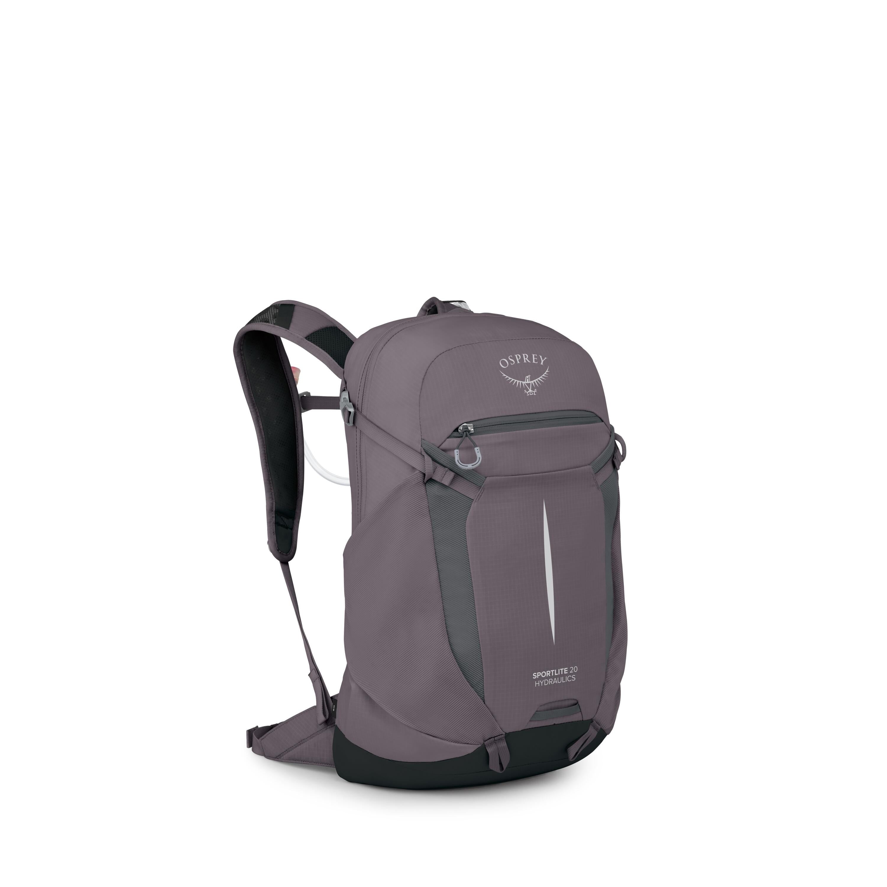 Osprey Sportlite 20 Hydraulics Hiking Hydration Backpack 20L in Graphite Purple — angle view 2
