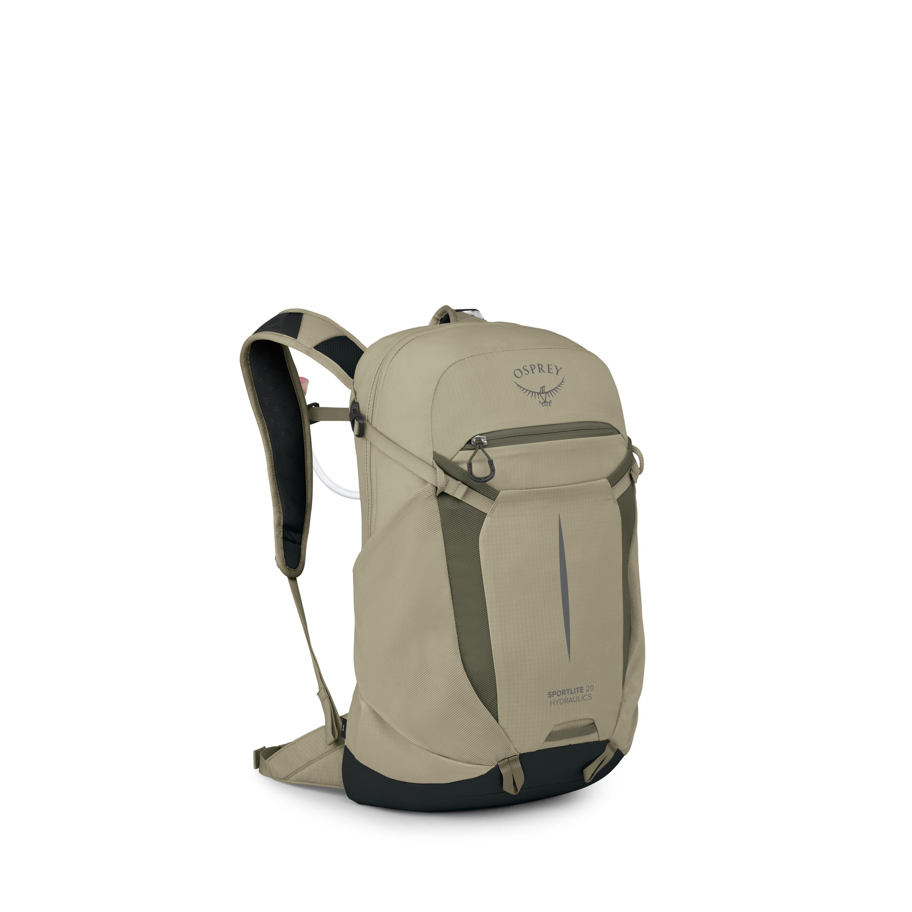 Osprey Sportlite 20 Hydraulics Hiking Hydration Backpack 20L in Olive Tan — angle view 2