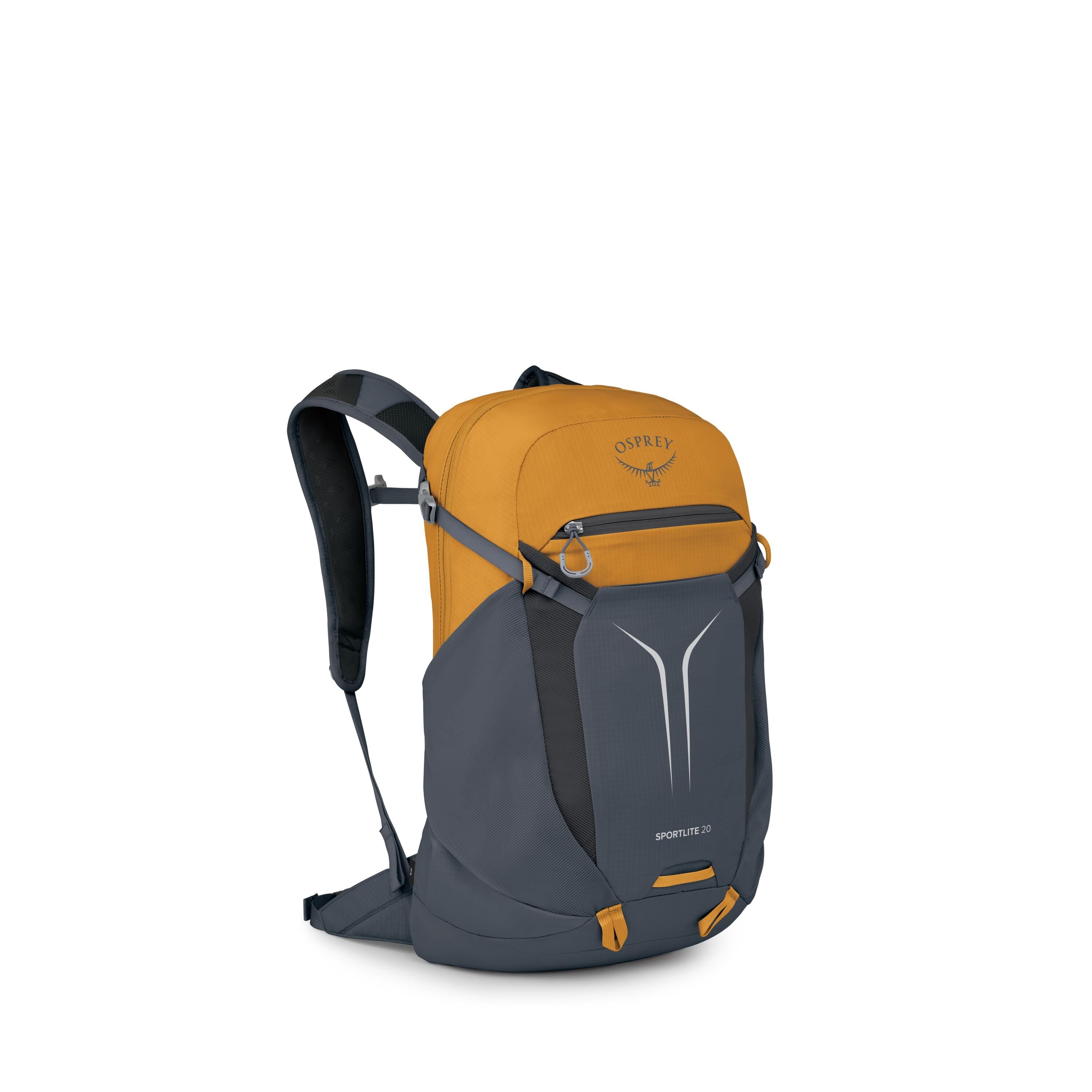 Osprey Sportlite 20 Hiking Backpack 20L in Tungsten-Yellow — angle view 2